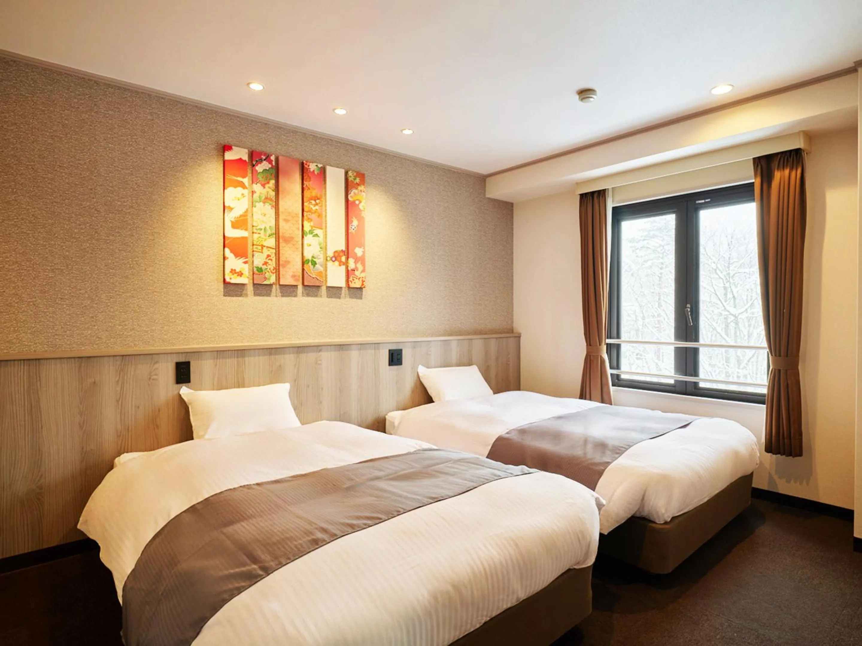 Bed in Hotel Abest Happo Aldea