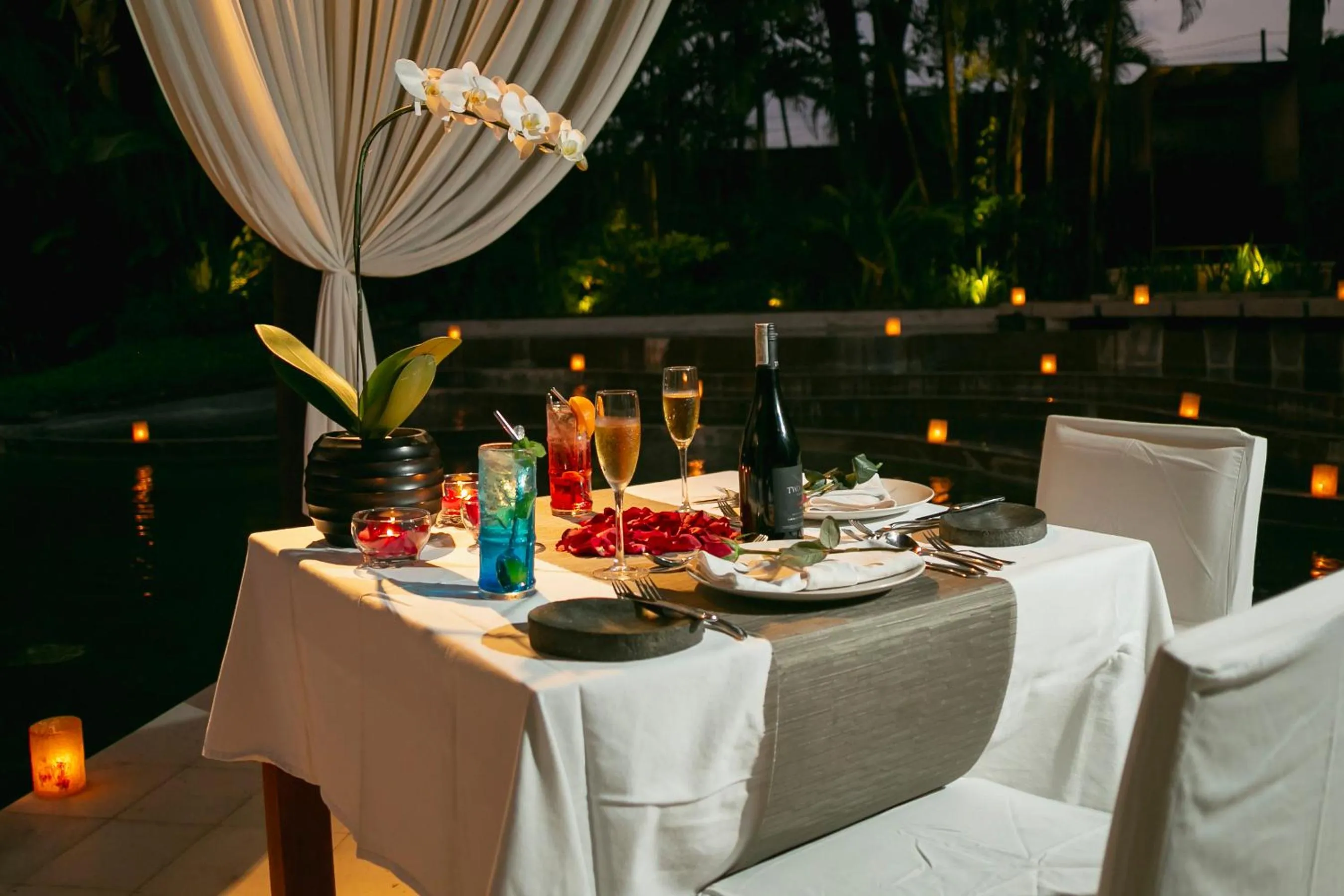 Dinner in Villa Air Bali Boutique Resort and Spa