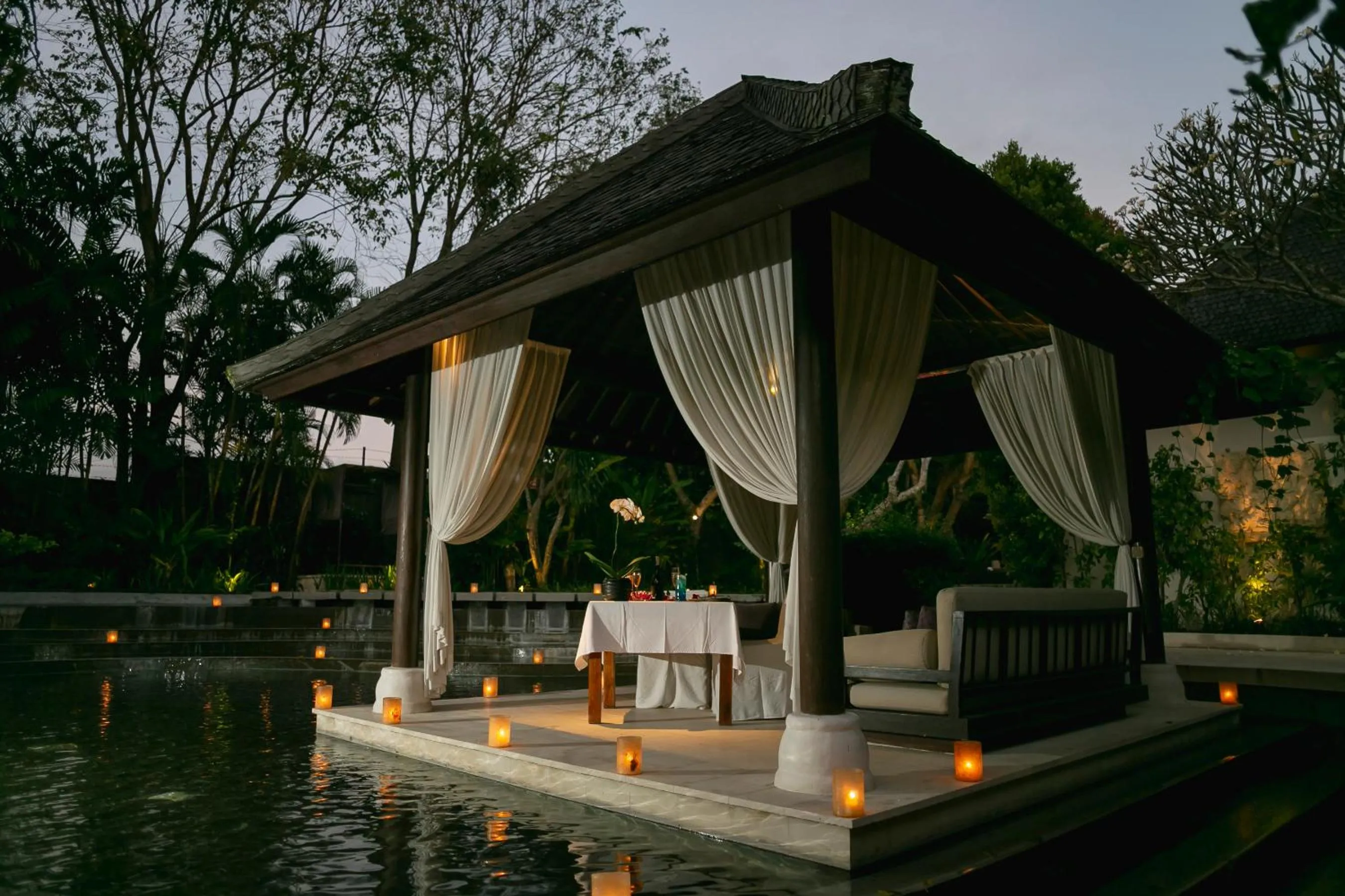 Dinner in Villa Air Bali Boutique Resort and Spa