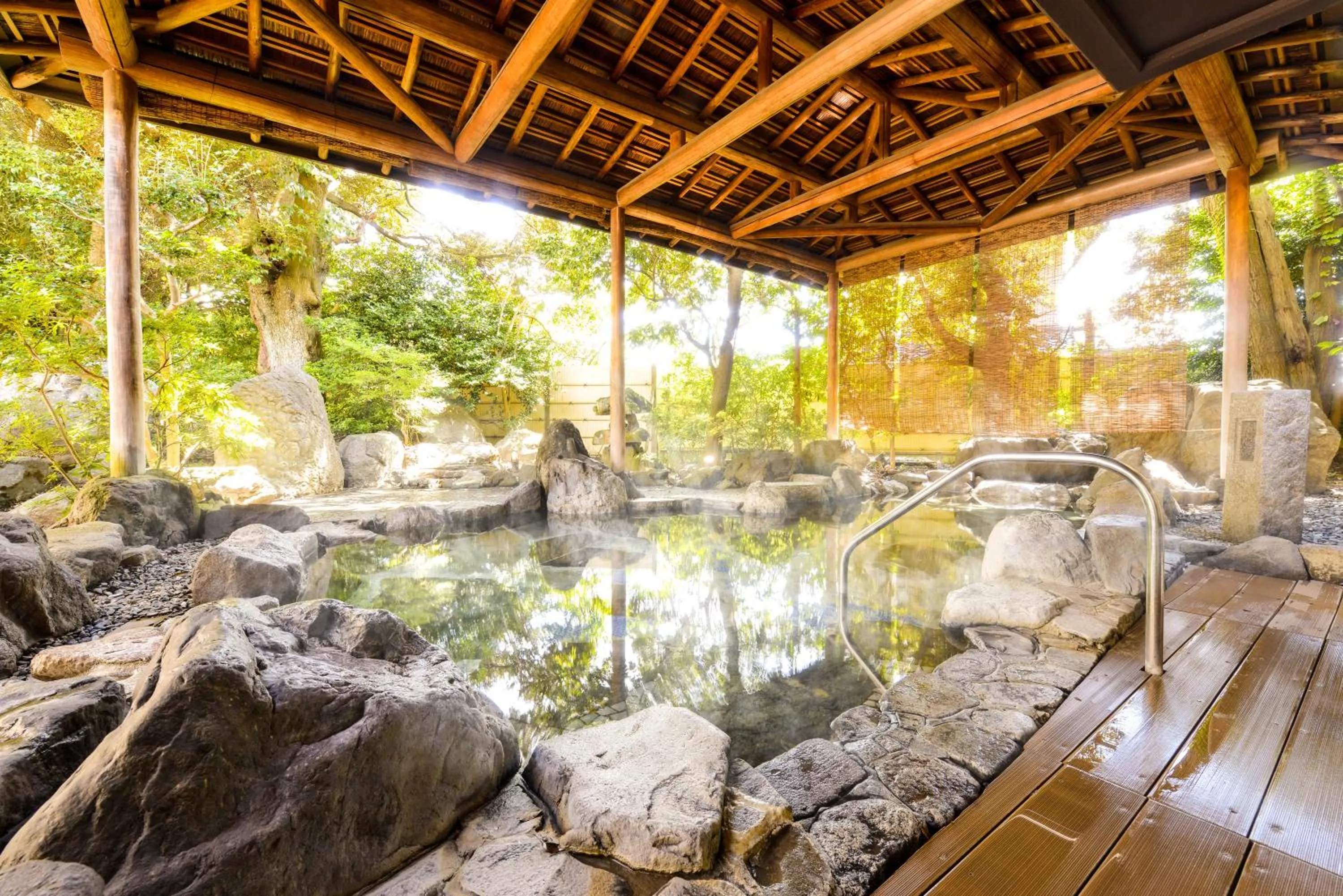 Open Air Bath in Ooedo Onsen Monogatari Awara