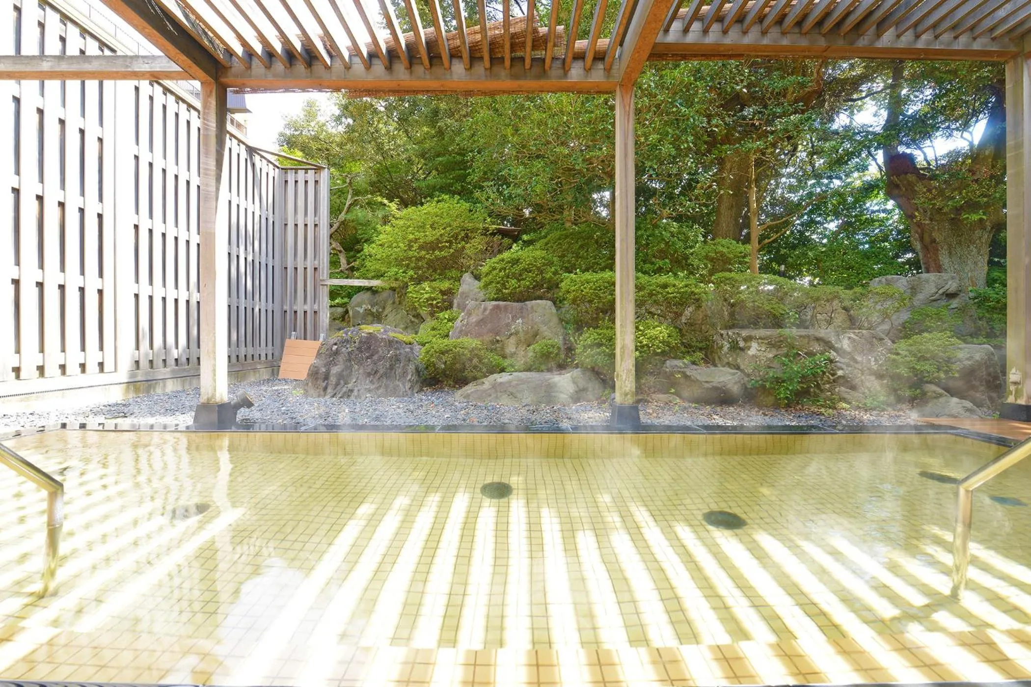 Open Air Bath in Ooedo Onsen Monogatari Awara
