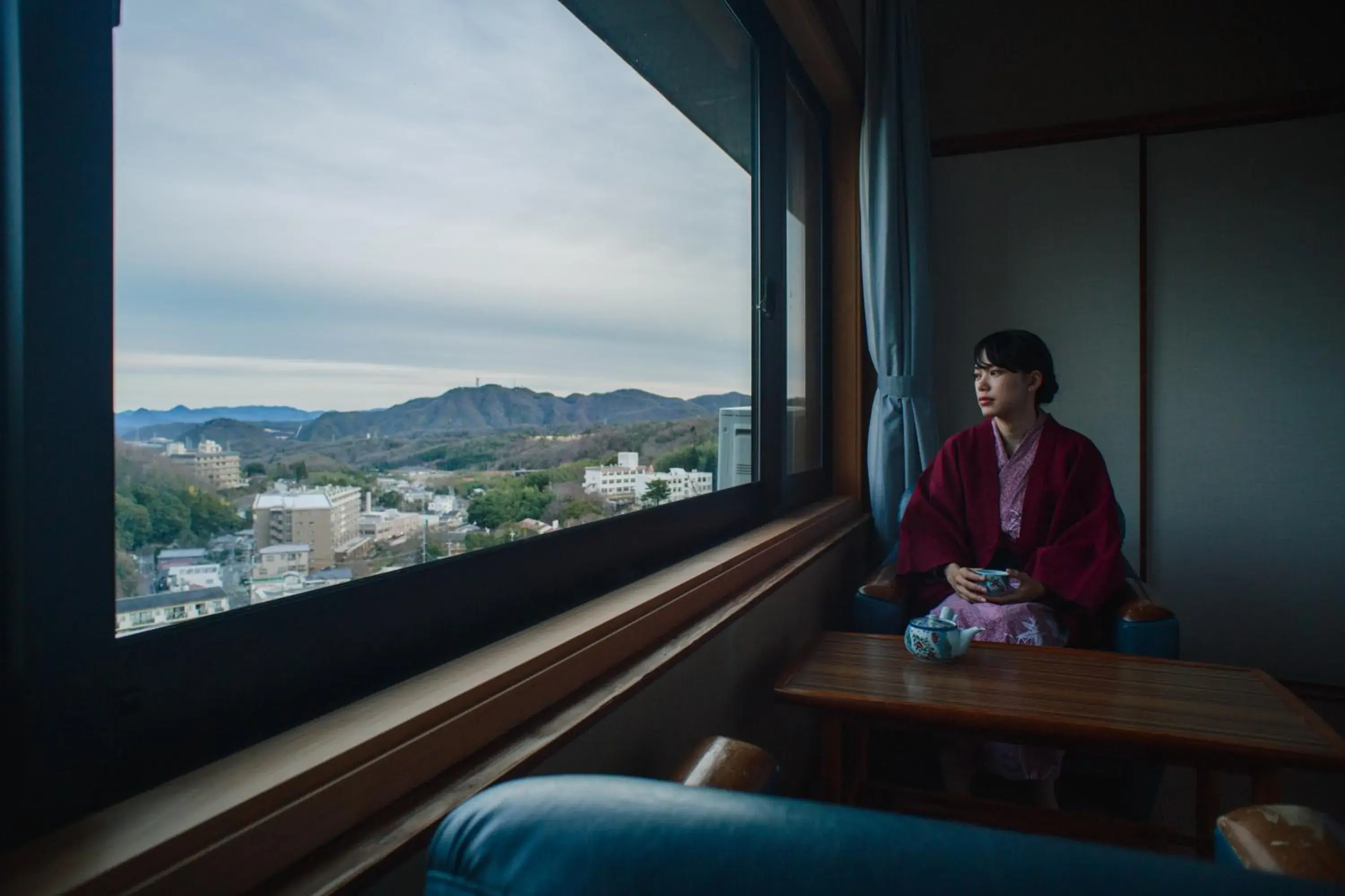 Japanese-Style Room with Mountain view and Shared Bathroom - single occupancy - Non-Smoking in Negiya Ryofukaku Japanese-Style Room with Mountain view and Shared Bathroom - single occupancy - Non-Smoking in Negiya Ryofukaku