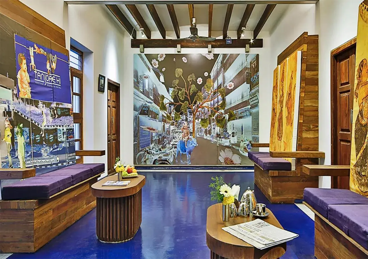 Lobby or reception in Tanjore Hi Hotel Lobby or reception in Tanjore Hi Hotel