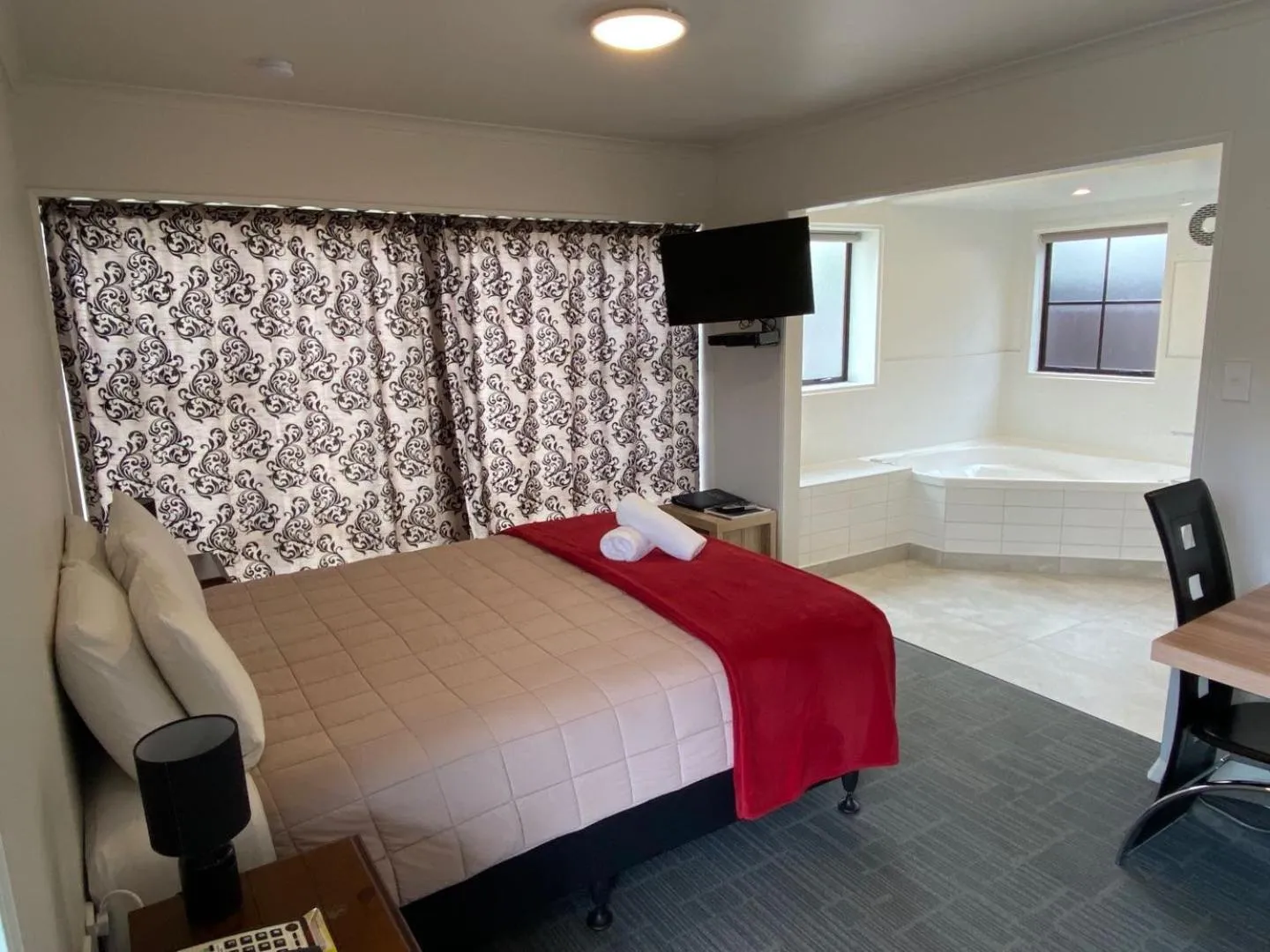 Bed in Southern Comfort Motel