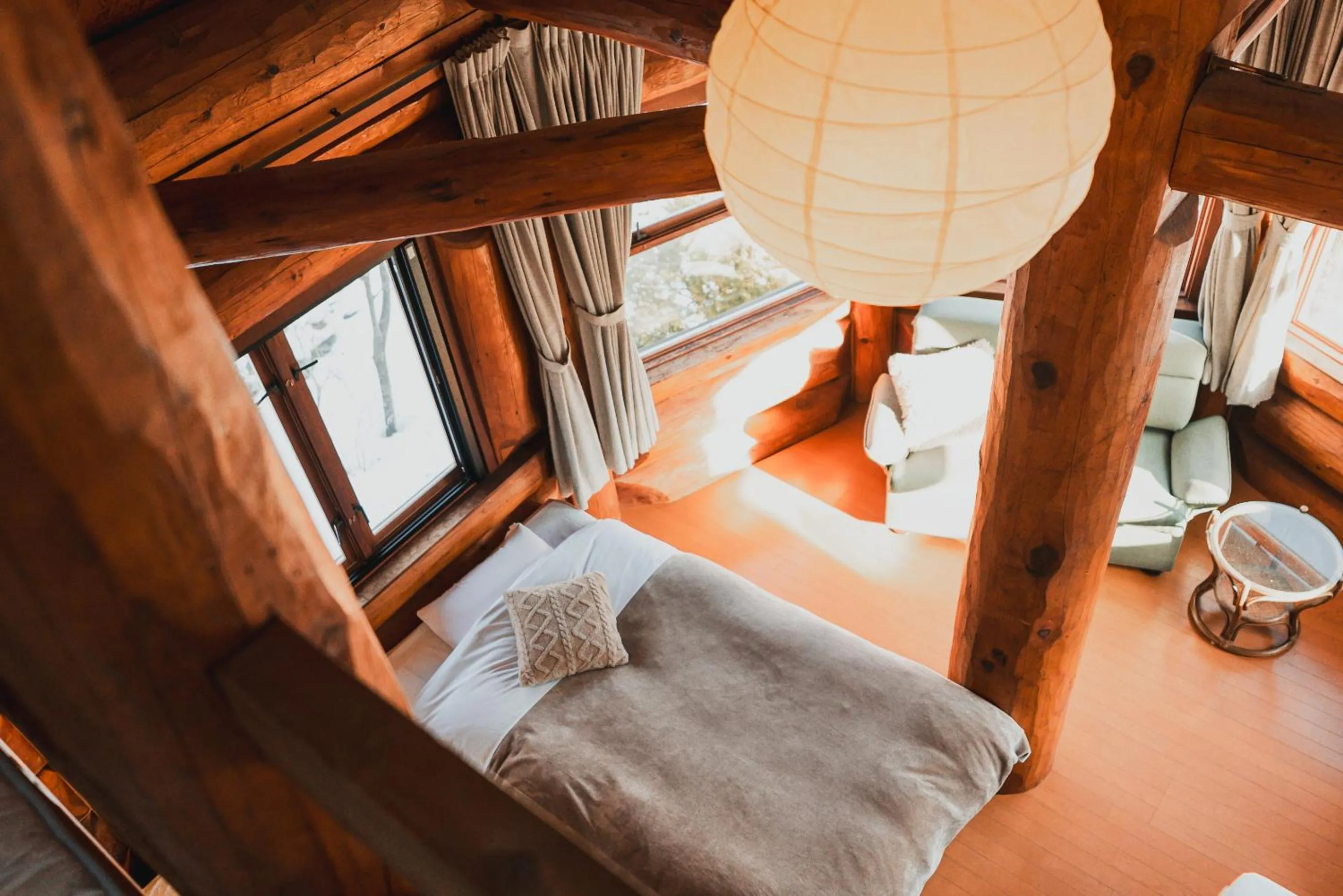 Photo of the whole room, Bed in Hakuba Brownie Cottages