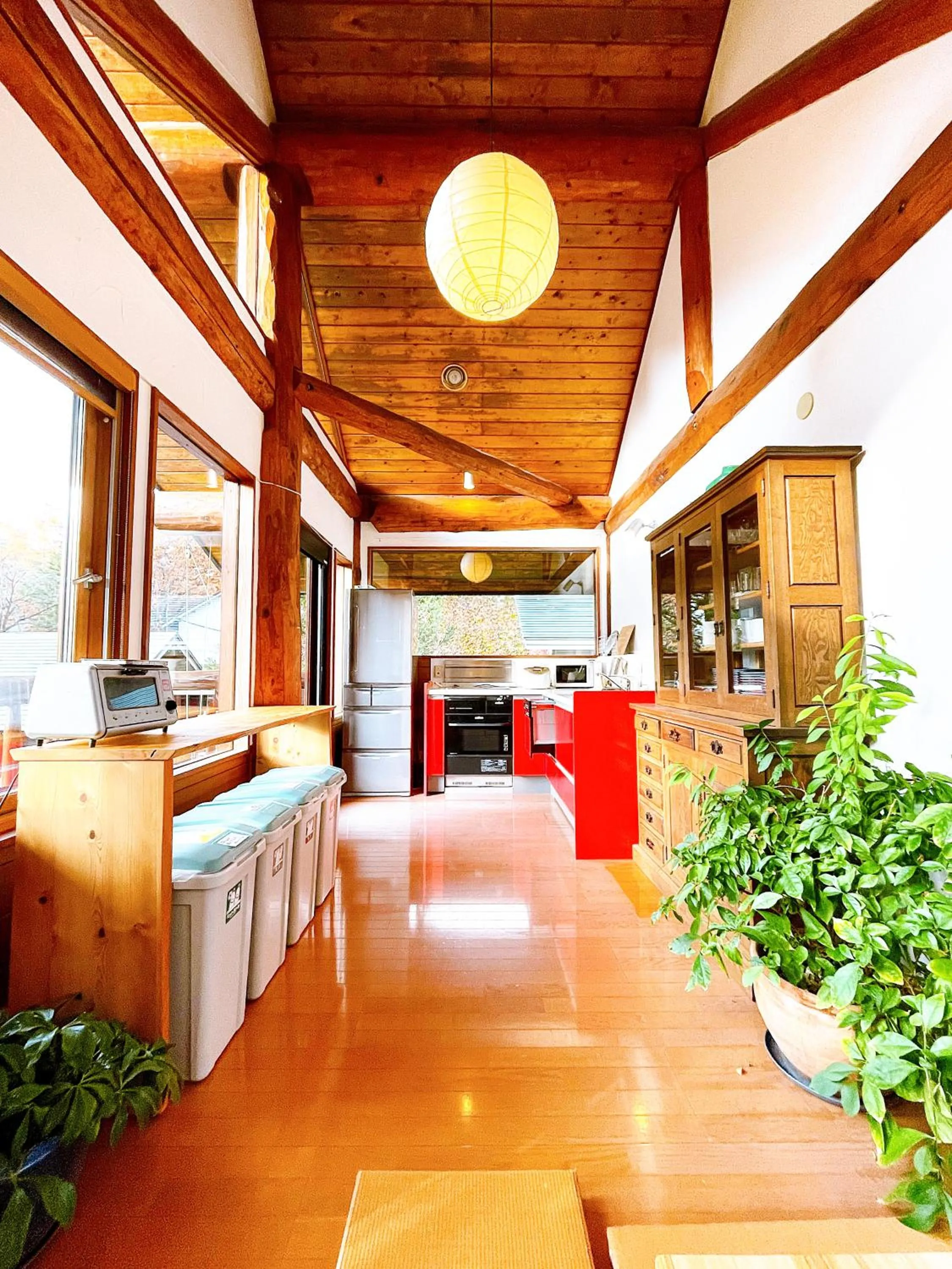 Kitchen or kitchenette in Hakuba Brownie Cottages