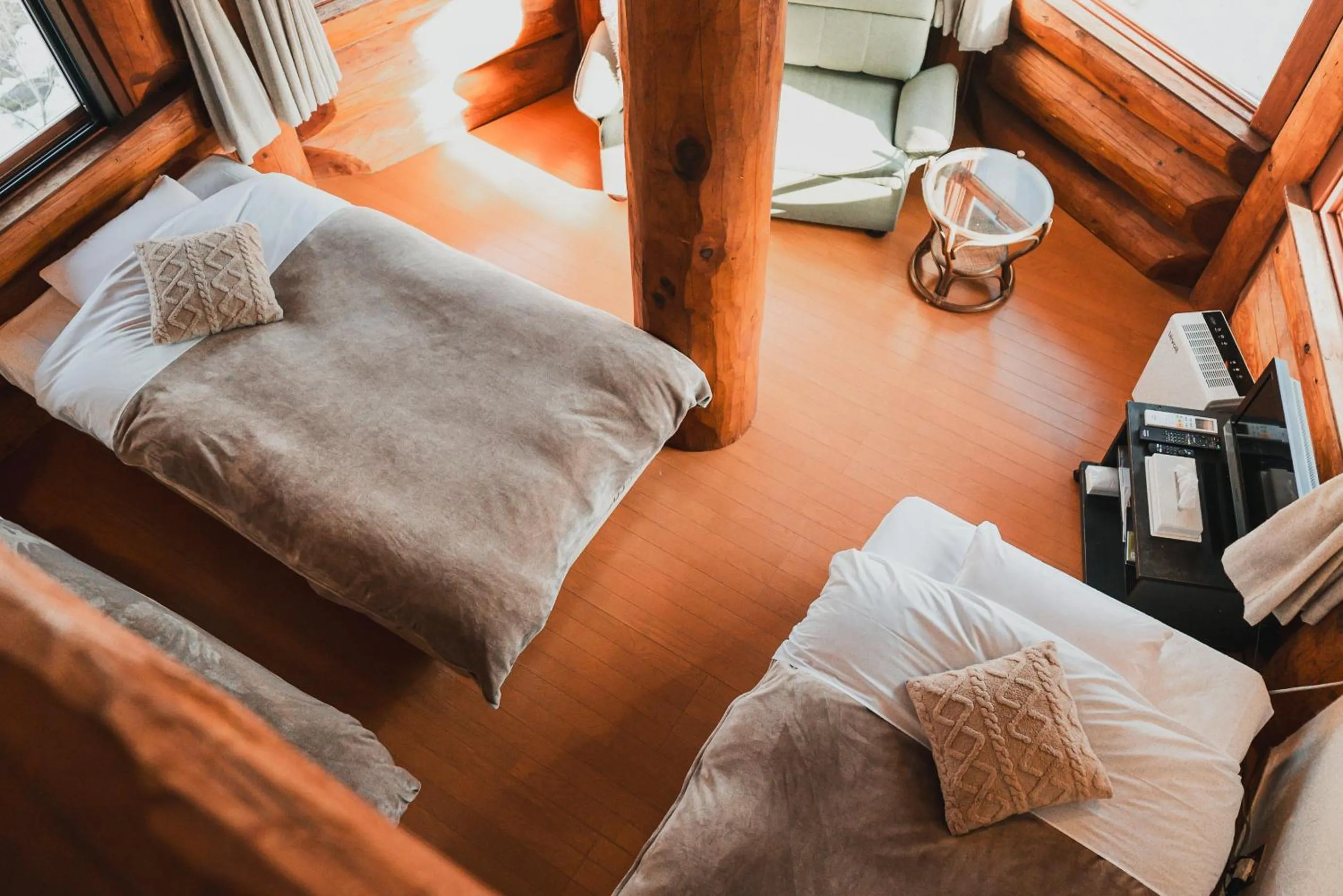 Photo of the whole room, Bed in Hakuba Brownie Cottages