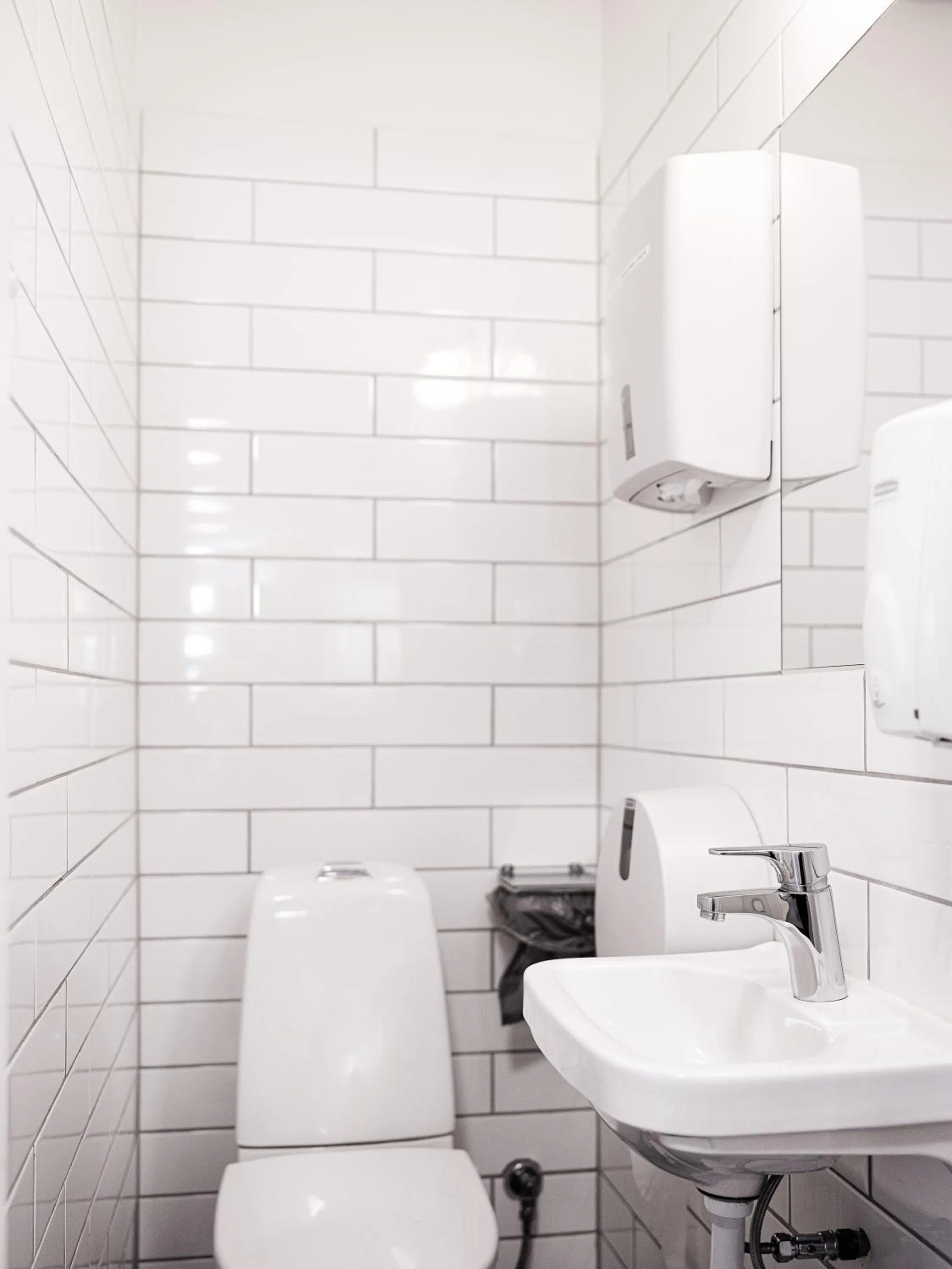 Toilet in Norrland YMCA Hostel Umeå