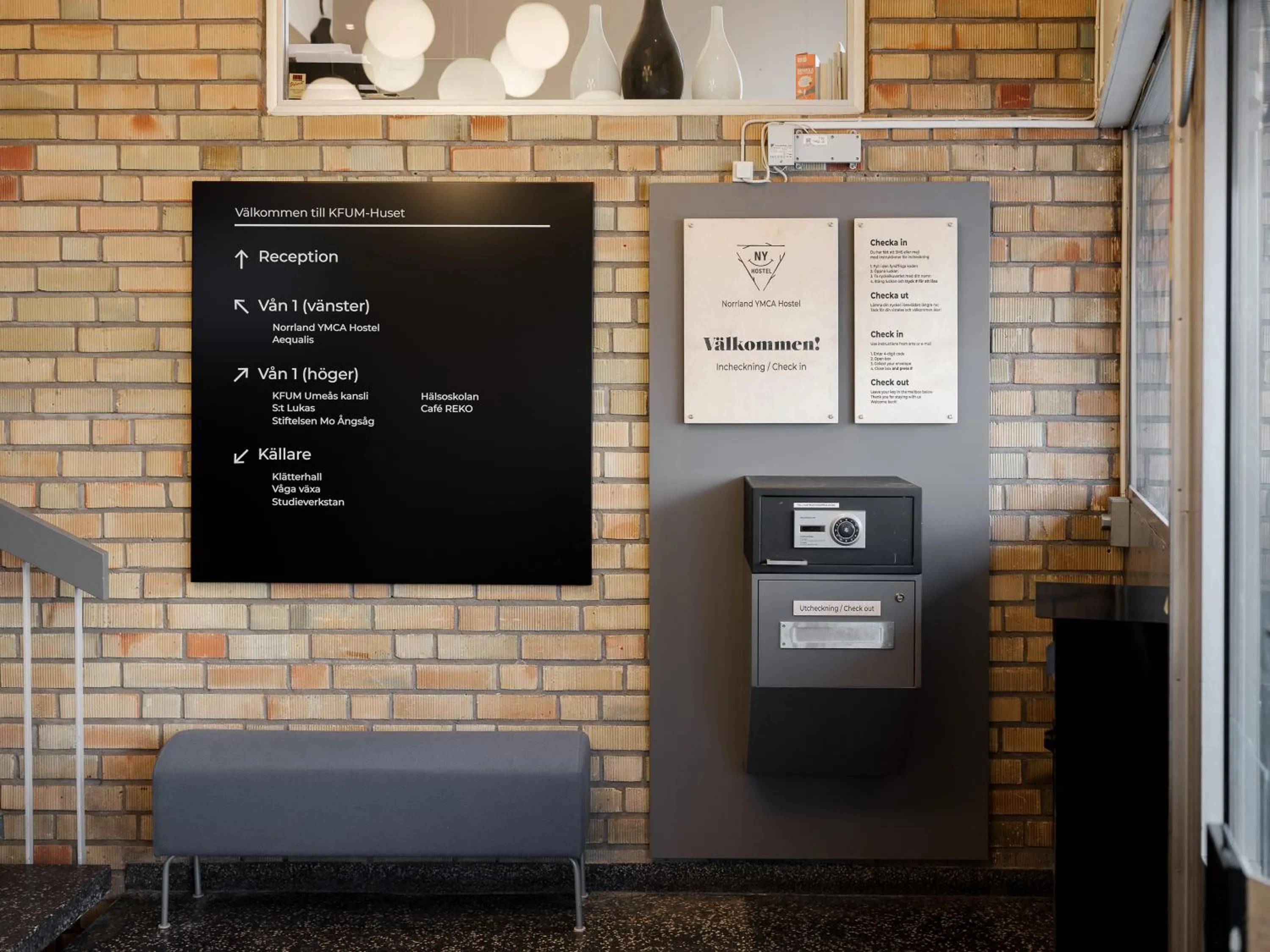 Lobby or reception in Norrland YMCA Hostel Umeå