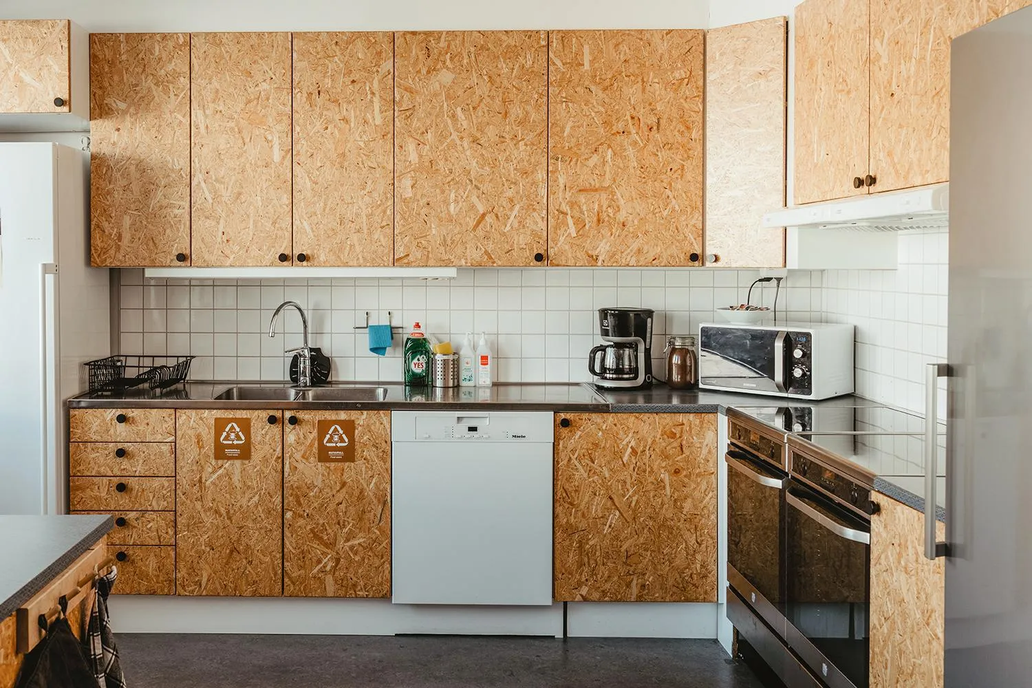 kitchen in Norrland YMCA Hostel Umeå