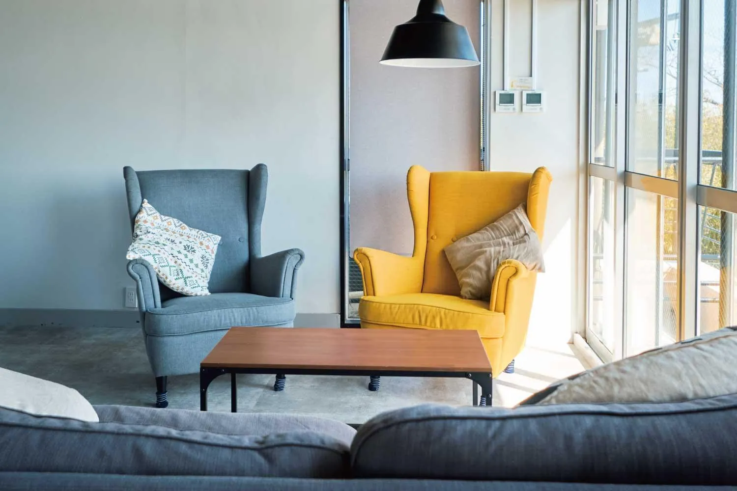 Living room in J-Hoppers Lake Biwa Guesthouse