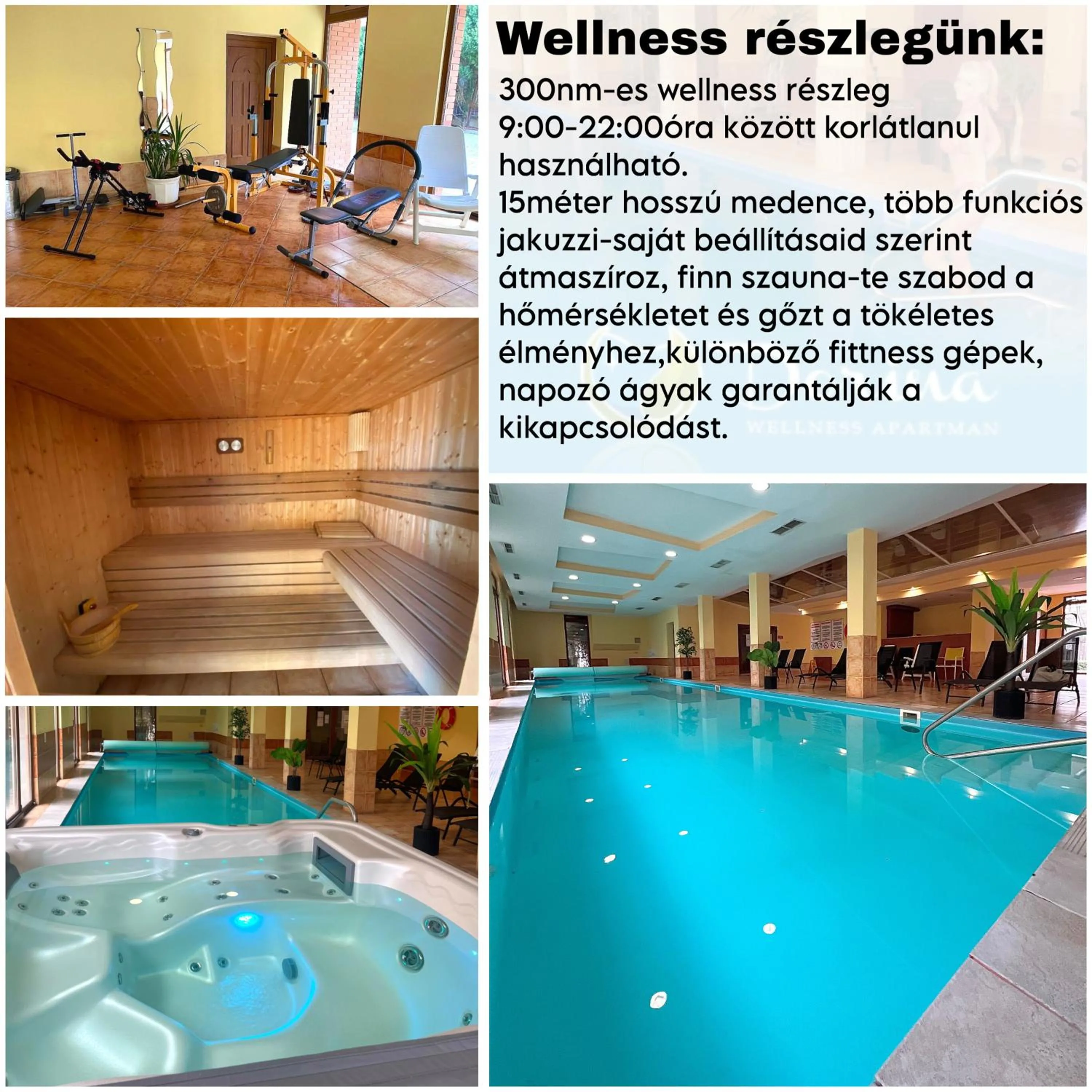 Text overlay in Dorina Wellness Apartman