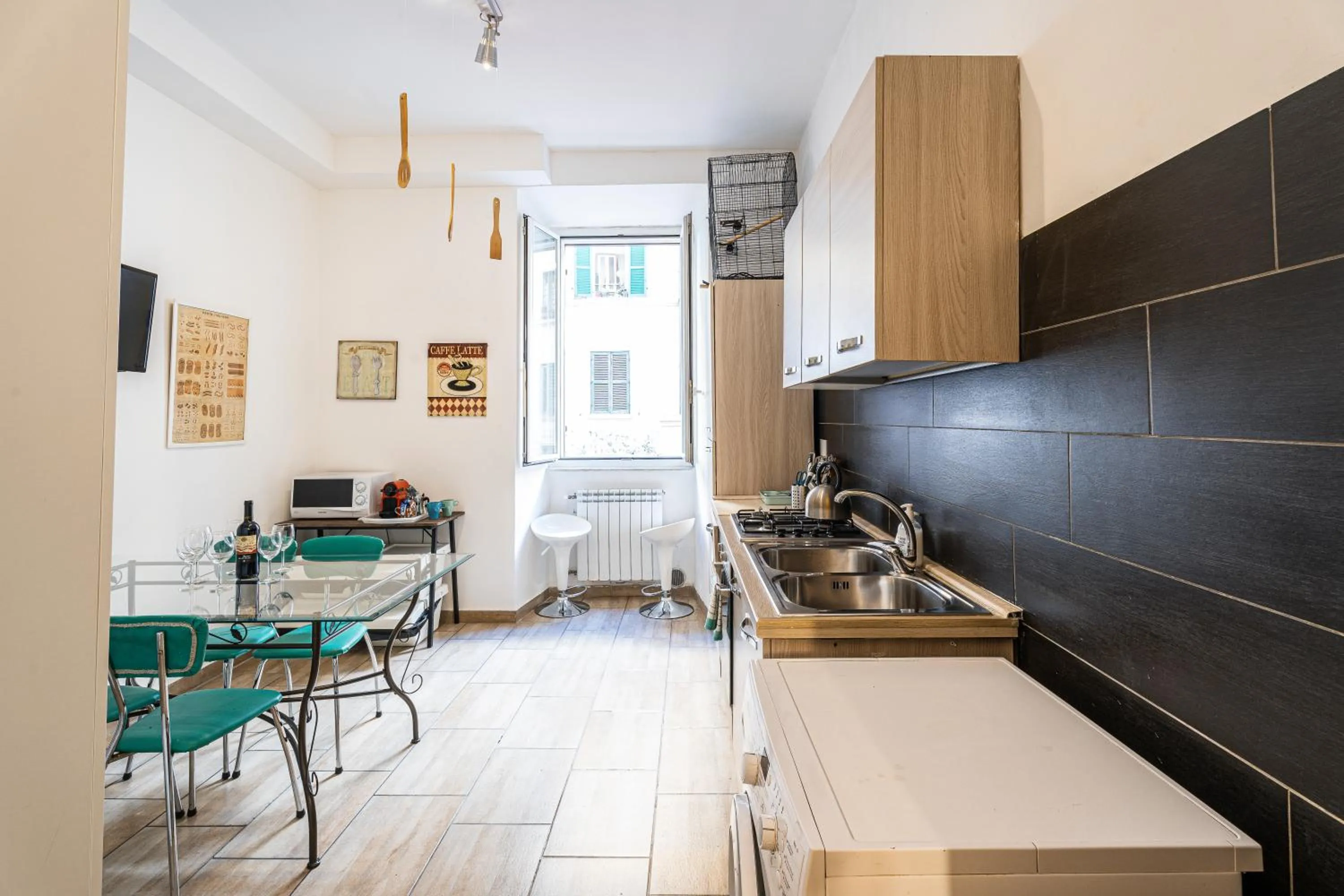 Kitchen or kitchenette in BigFamilyRome - Testaccio Riverside