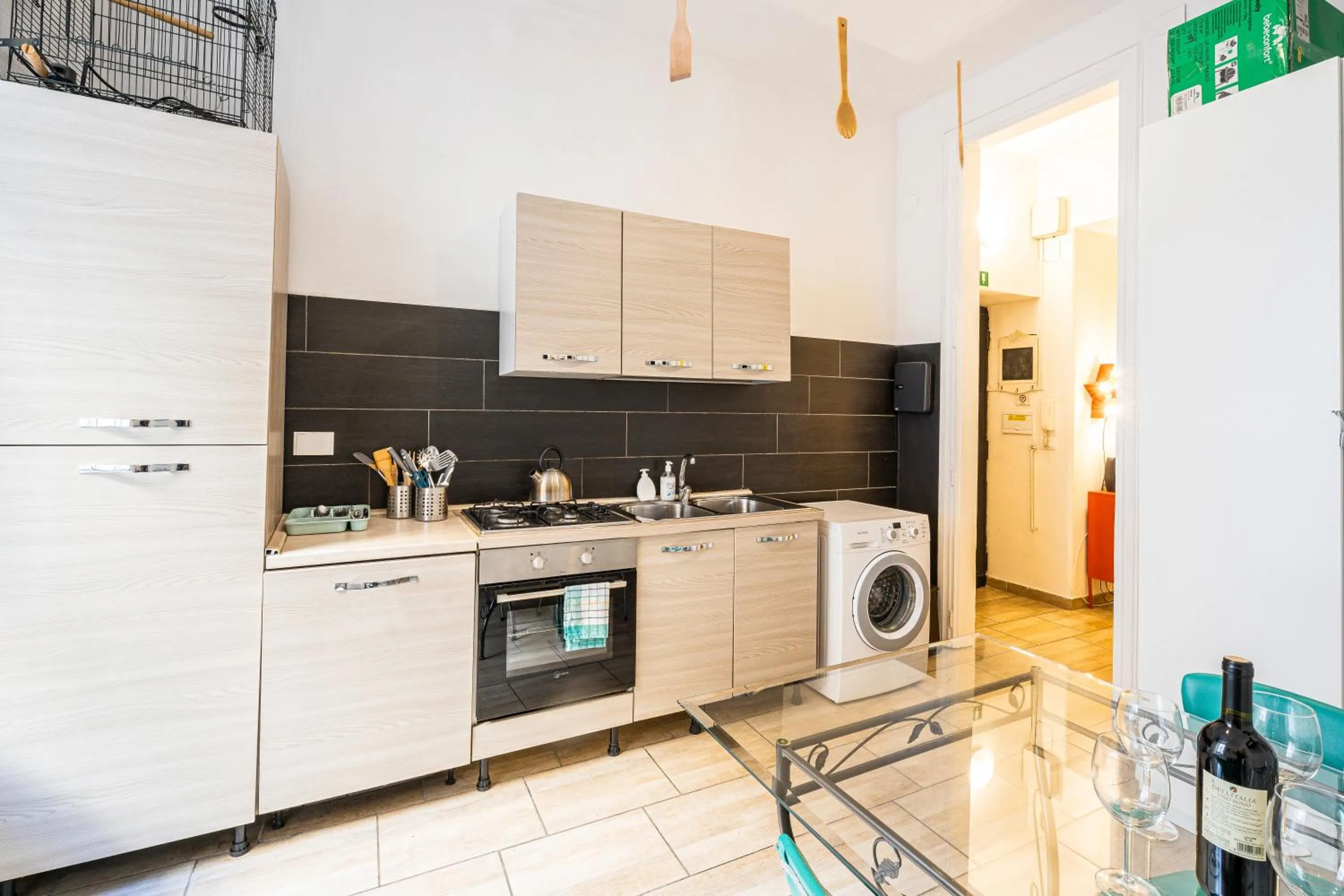 Kitchen or kitchenette in BigFamilyRome - Testaccio Riverside