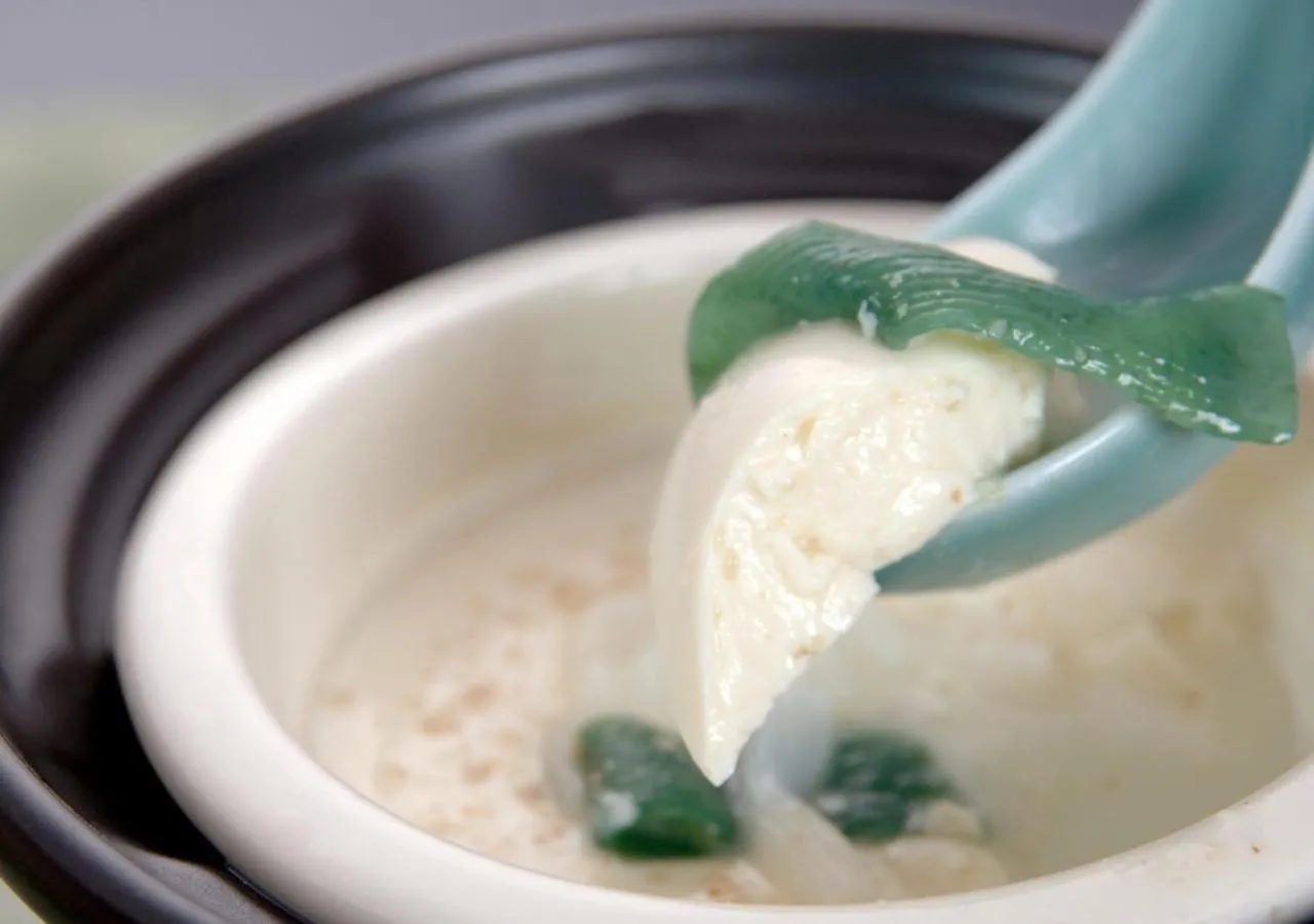 Asian breakfast in Tokigasane