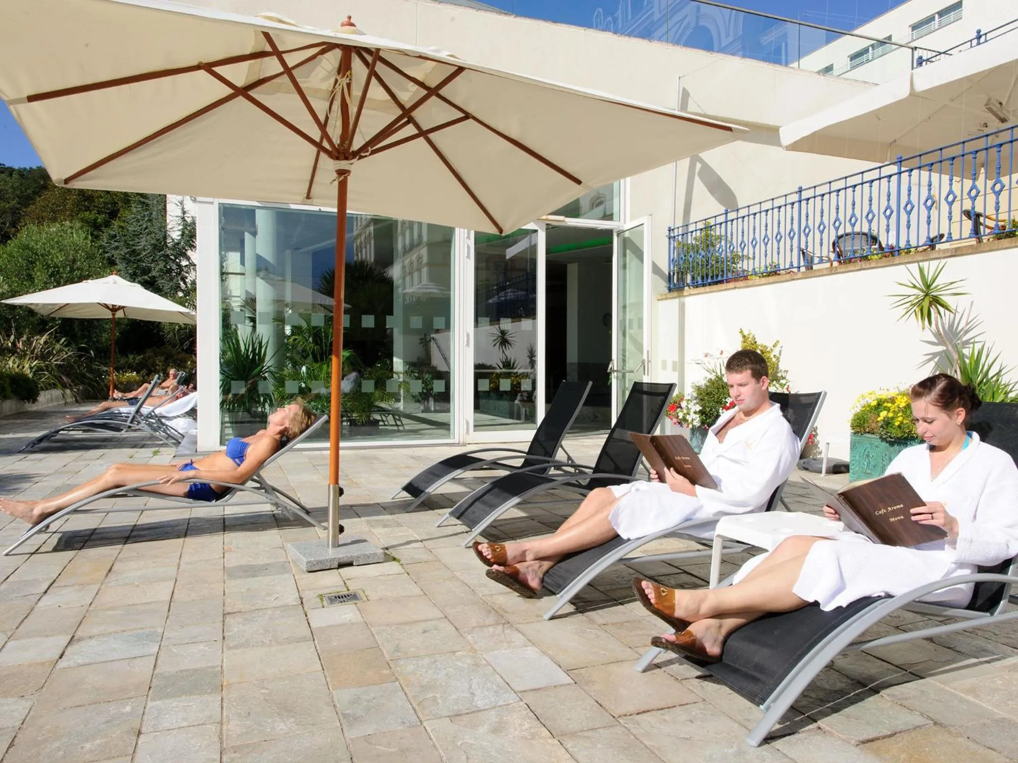 Patio in Hotel de France