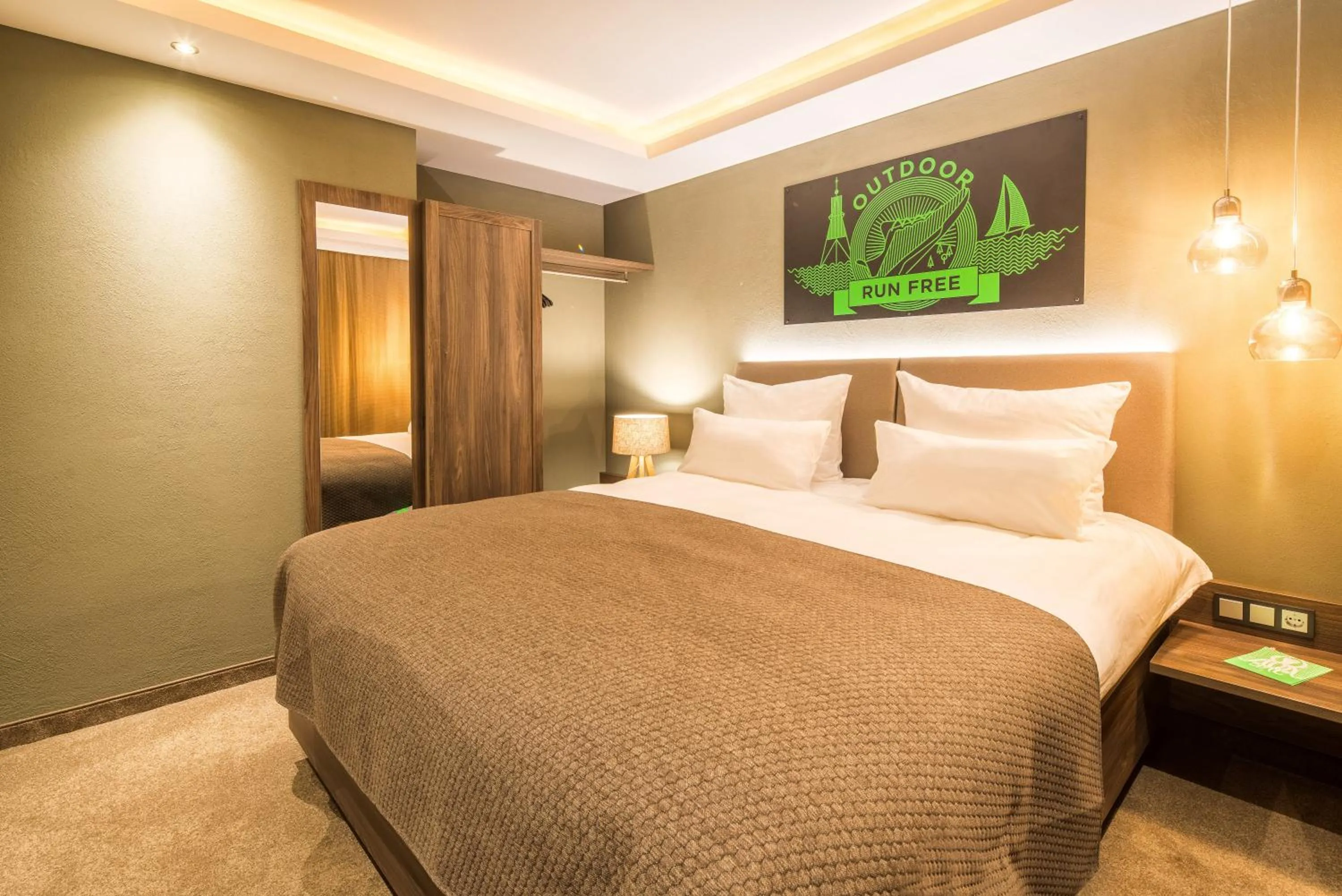 Bed in Pura Vida Hotel Cuxhaven