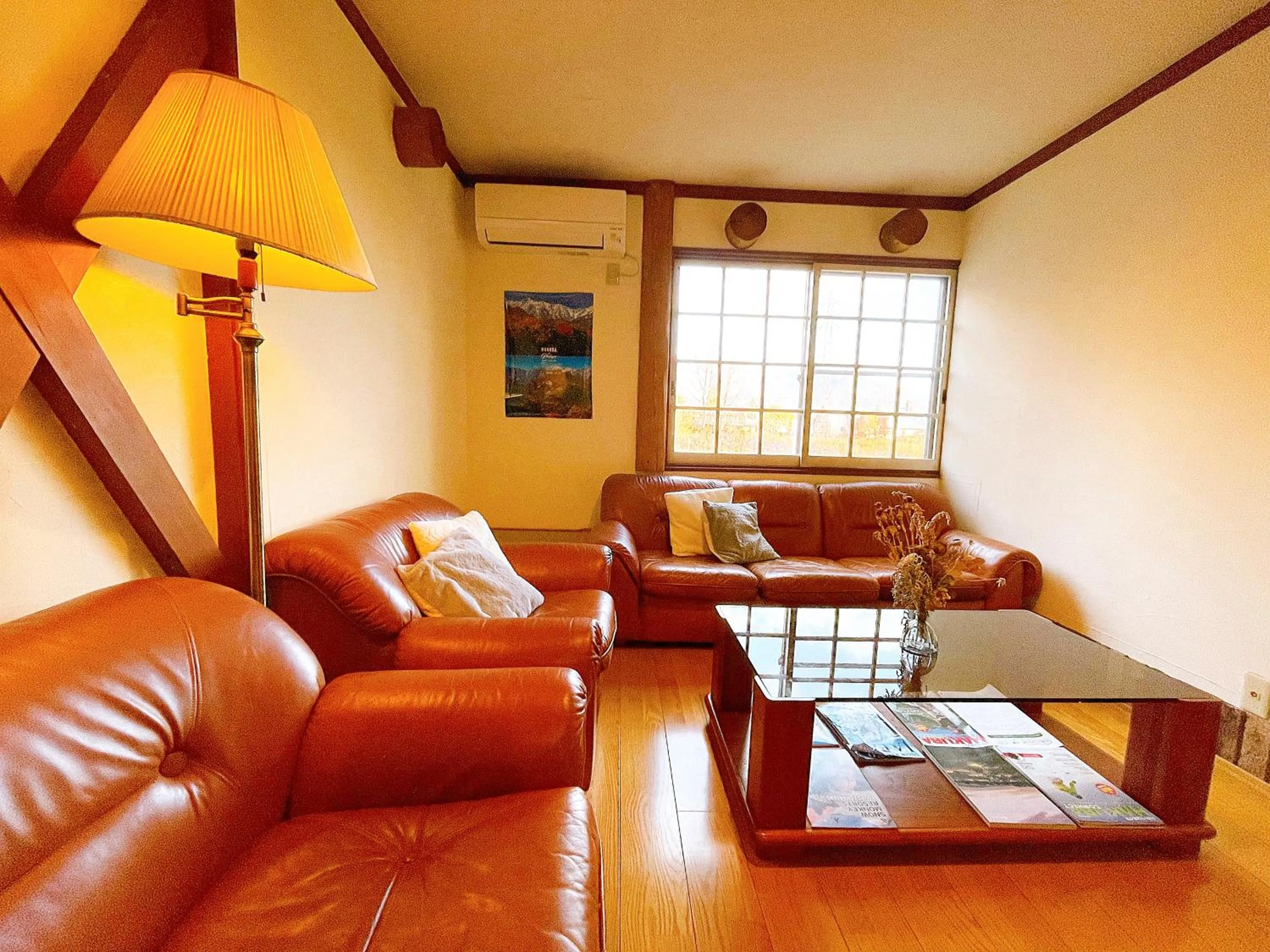 Communal lounge/ TV room in Hakuba Pension & Log Hotel Meteor