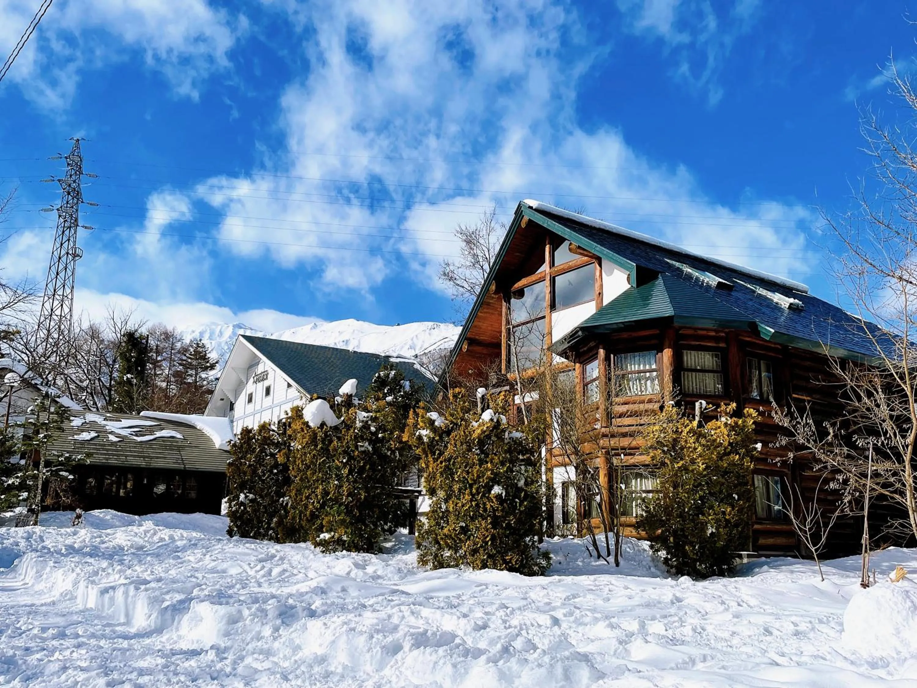 Property building in Hakuba Pension & Log Hotel Meteor