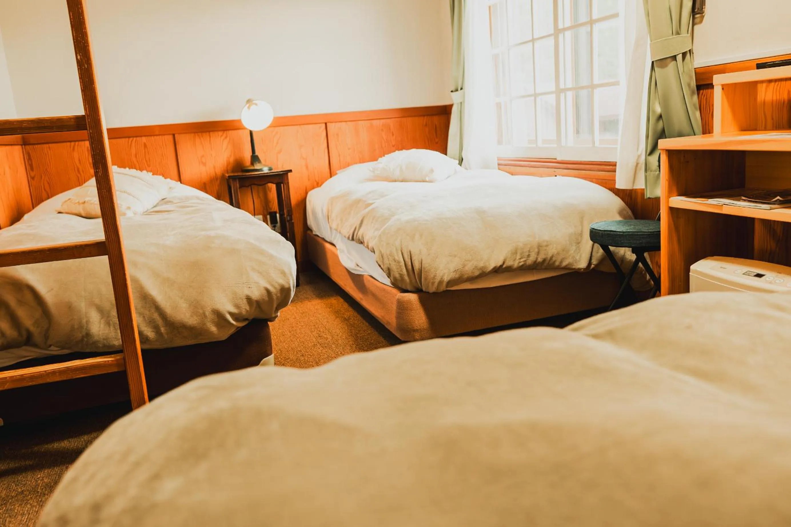 Photo of the whole room, Bed in Hakuba Pension & Log Hotel Meteor