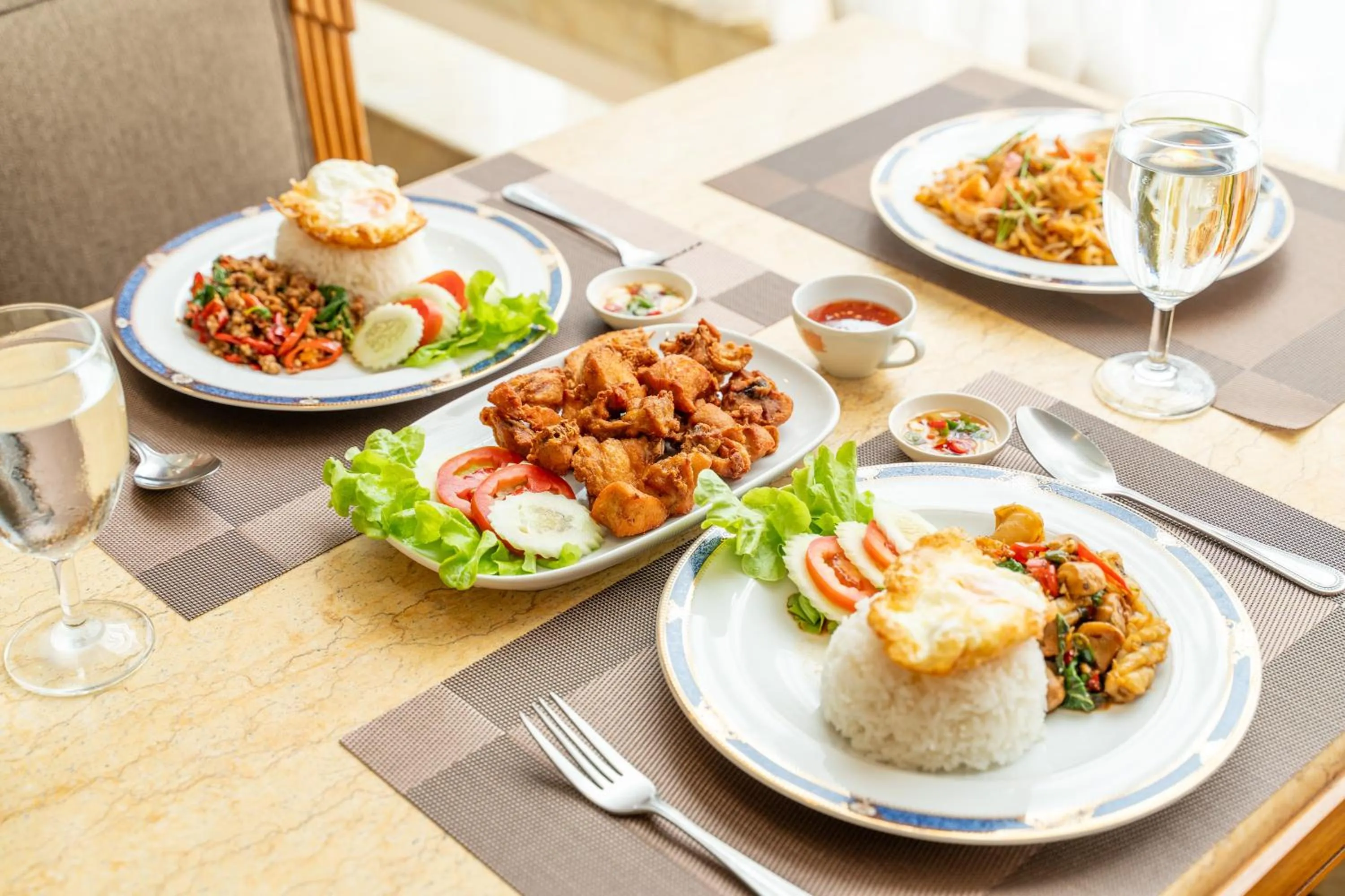 Food close-up in Summit Pavilion Hotel
