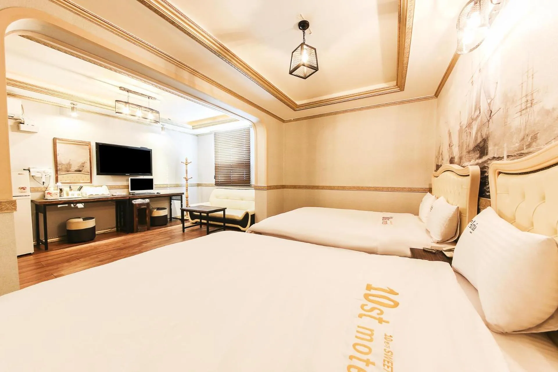 Bed in Q Hotel Yongin