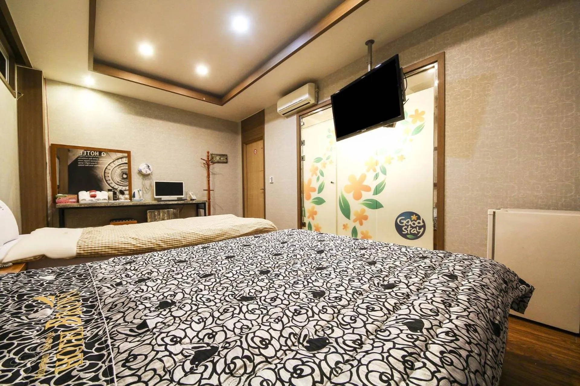 Bed in Q Hotel Yongin