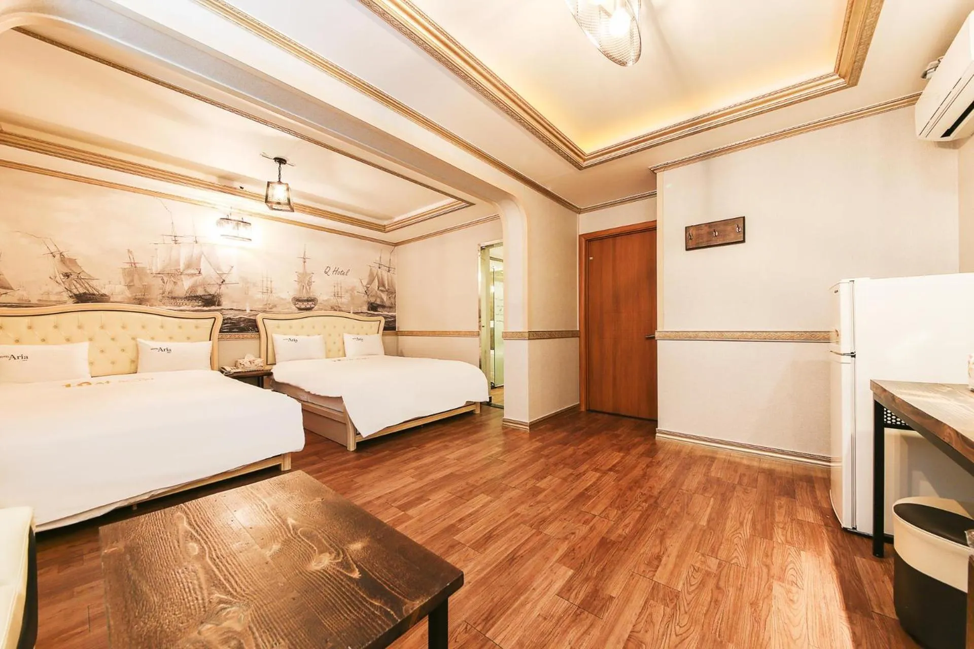 Bed in Q Hotel Yongin