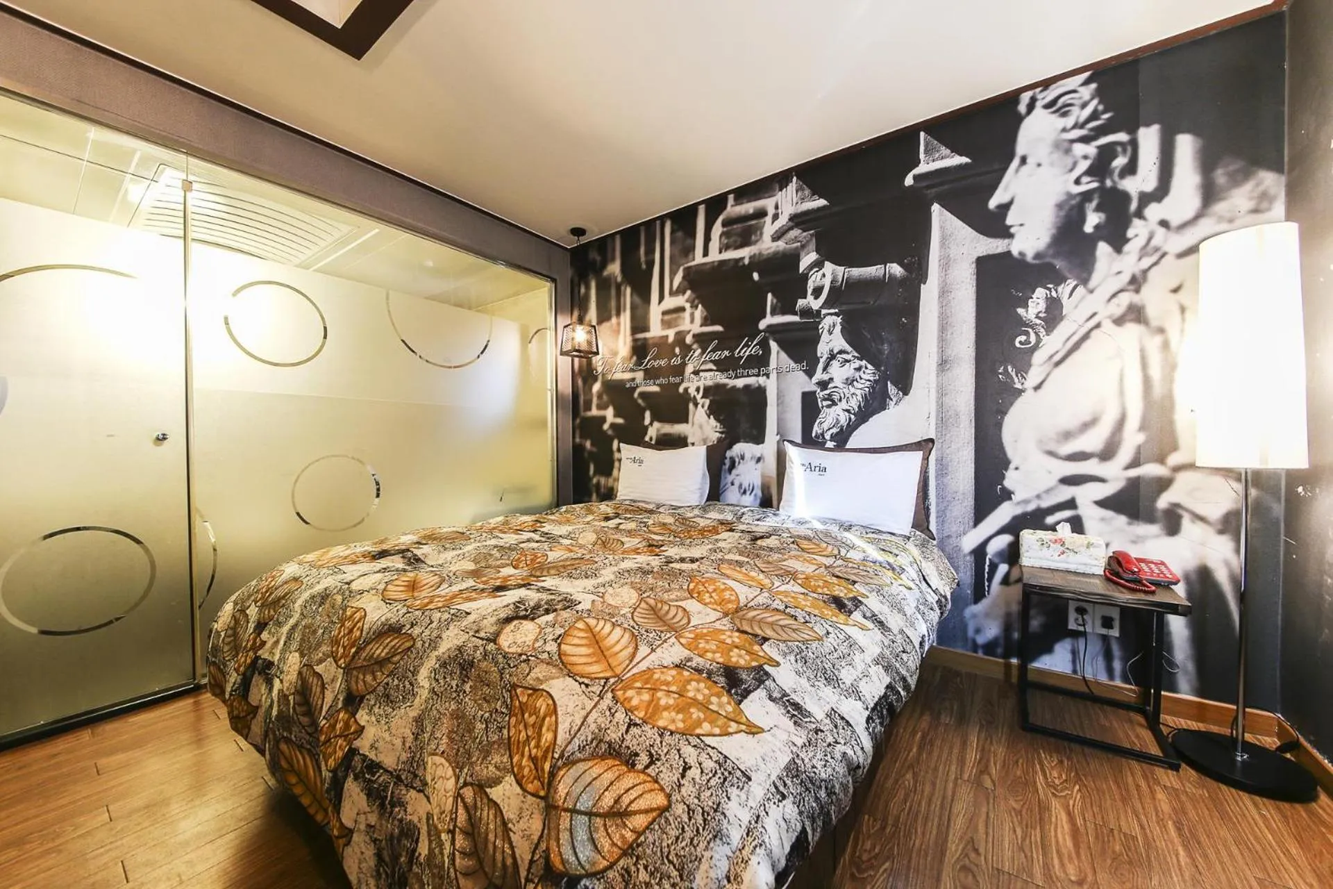 Bed in Q Hotel Yongin