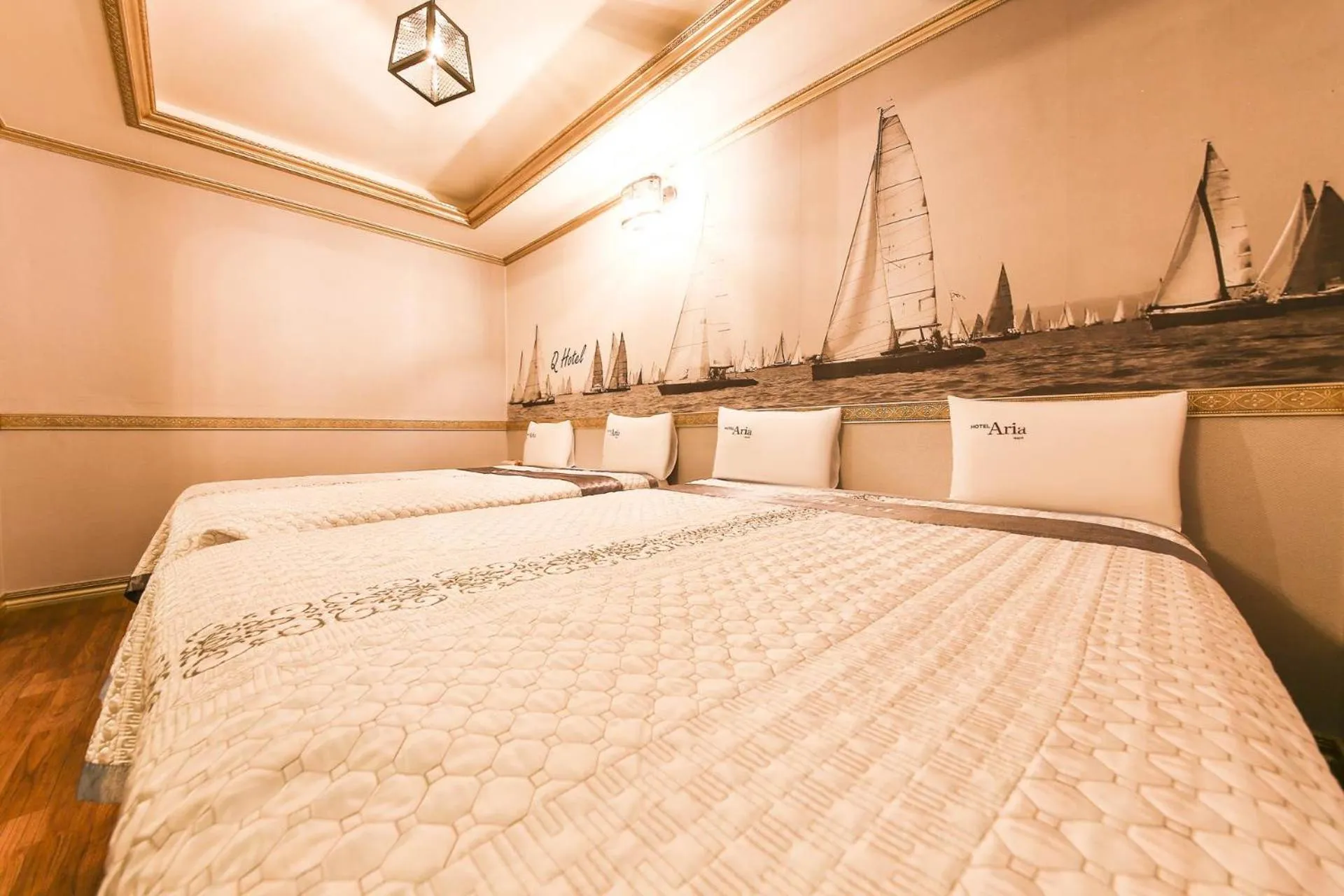 Bed in Q Hotel Yongin