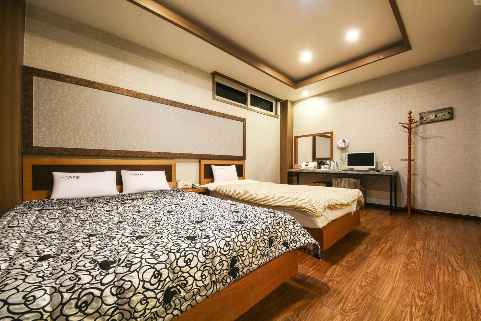 Bed in Q Hotel Yongin