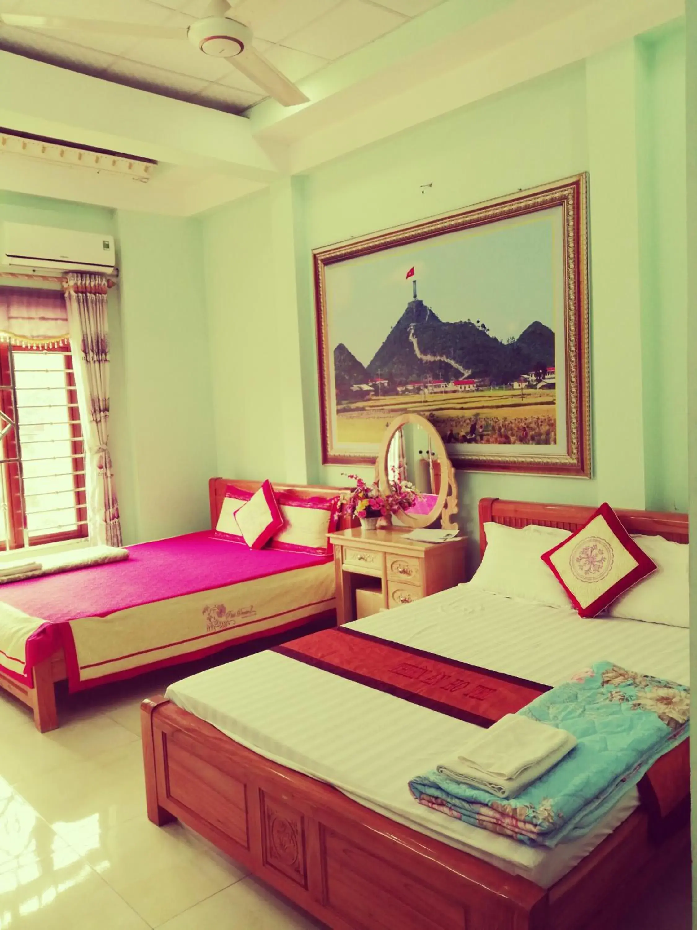 Bed in Yen Minh Hotel Thien An Bed in Yen Minh Hotel Thien An