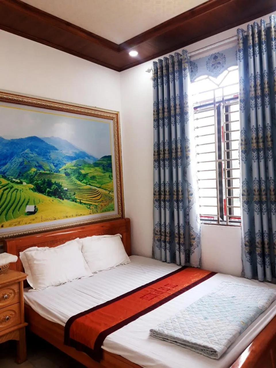 Bed in Yen Minh Hotel Thien An