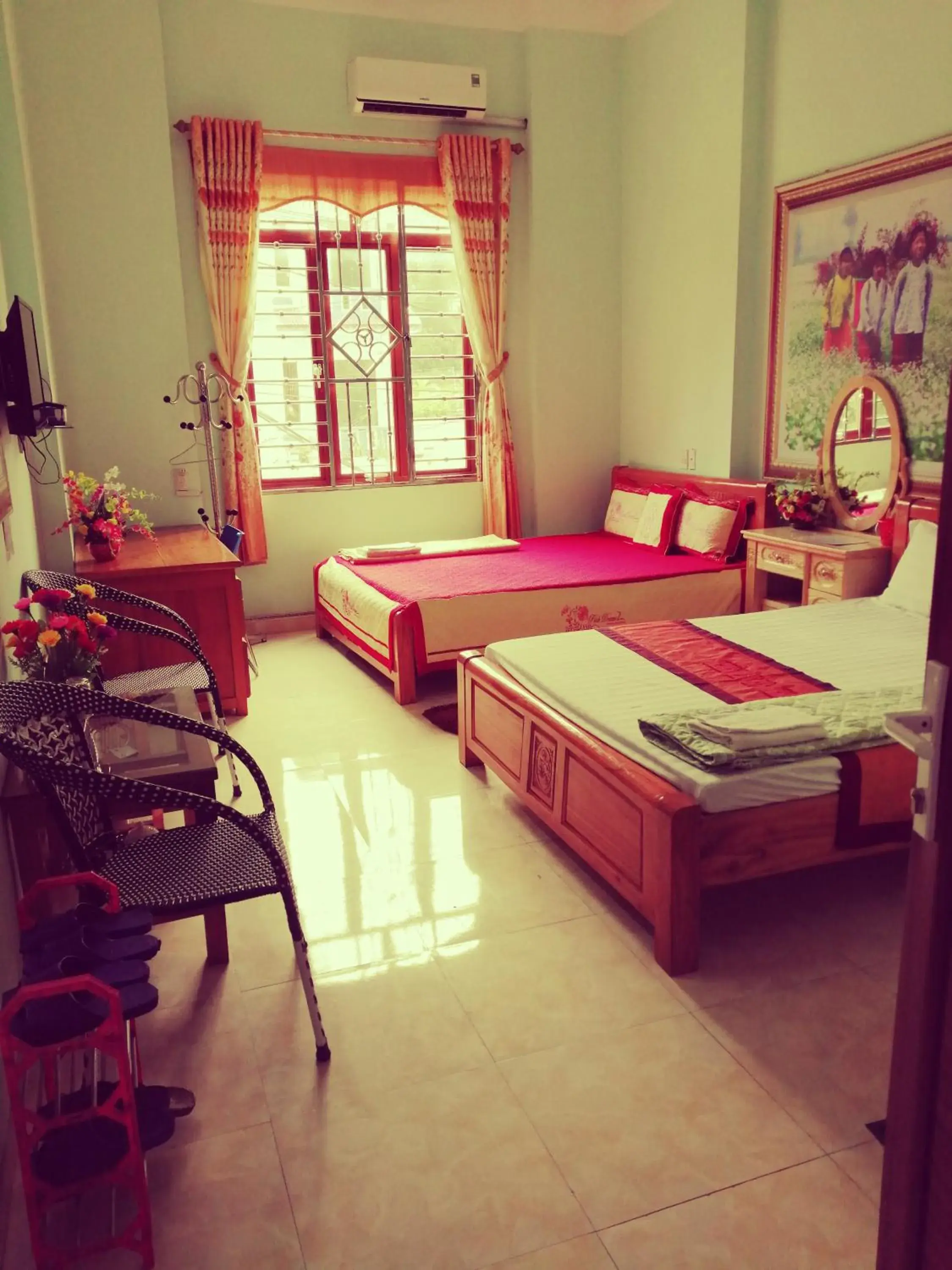 Bed in Yen Minh Hotel Thien An Bed in Yen Minh Hotel Thien An