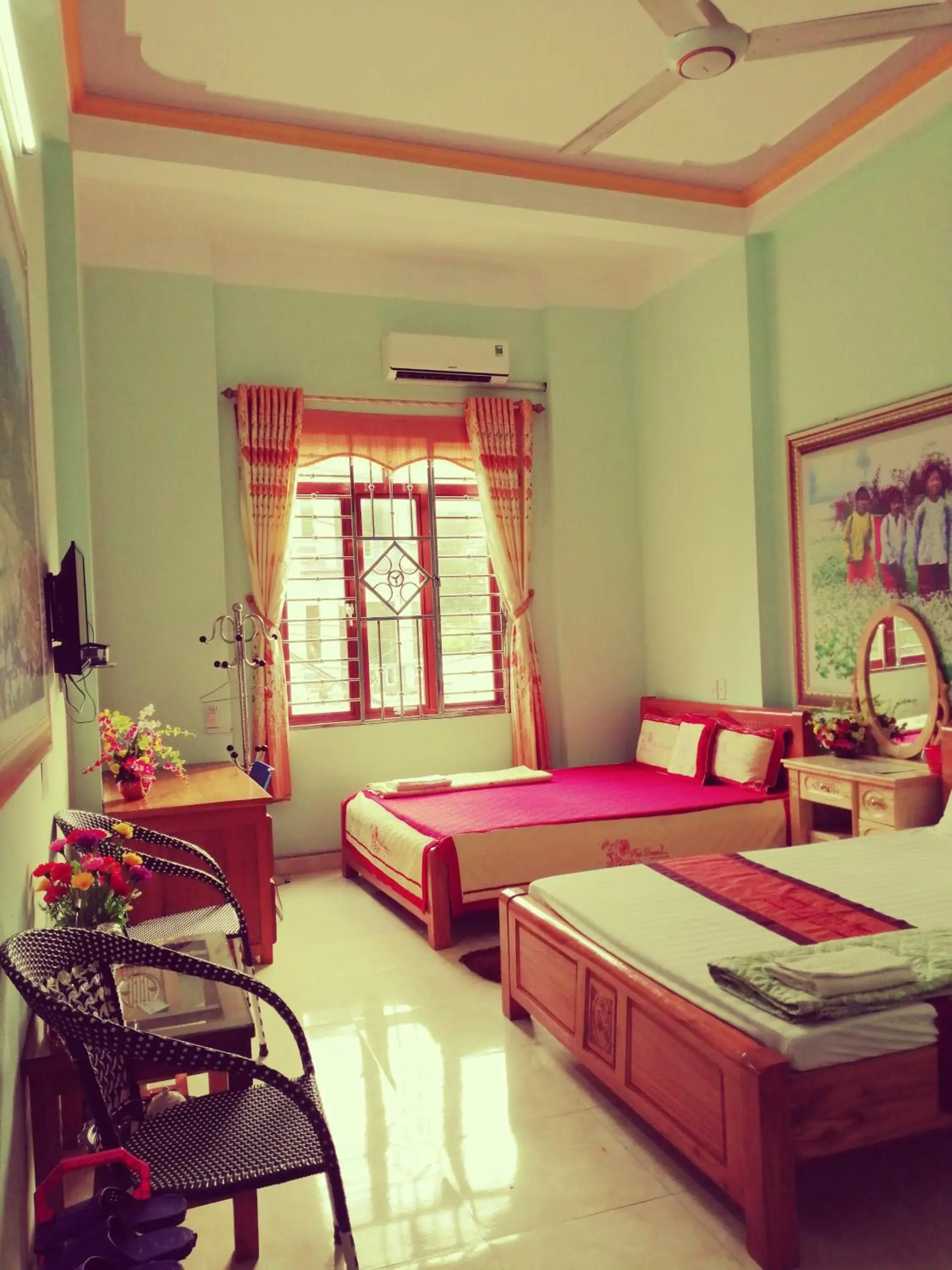 Bed in Yen Minh Hotel Thien An Bed in Yen Minh Hotel Thien An