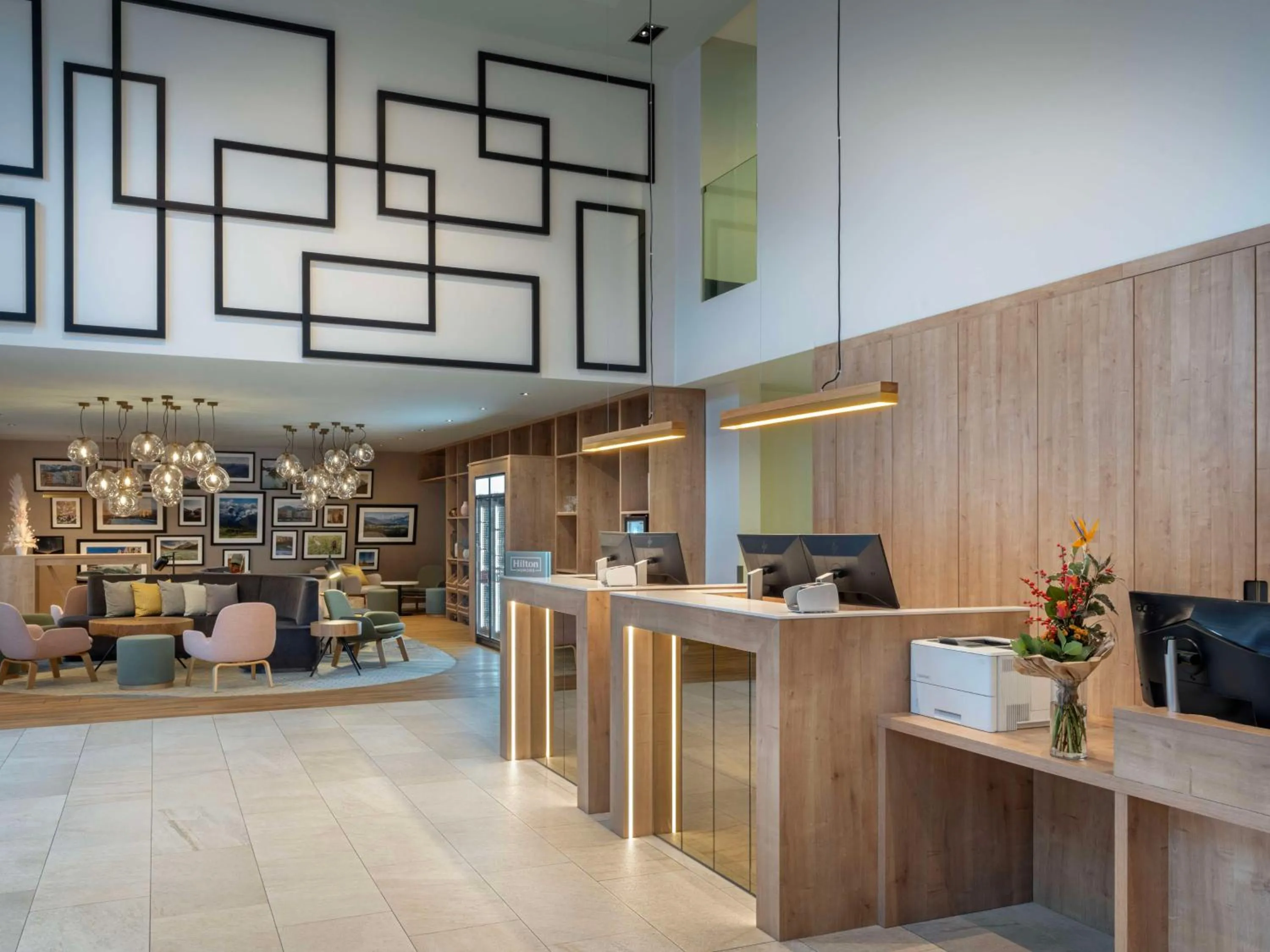 Lobby or reception in Hilton Garden Inn Innsbruck Tivoli