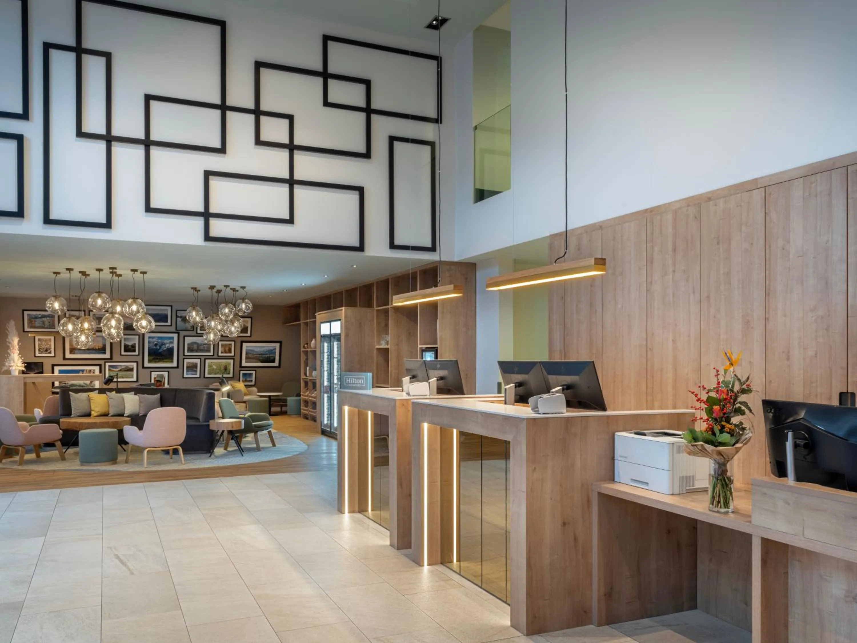 Lobby or reception in Hilton Garden Inn Innsbruck Tivoli