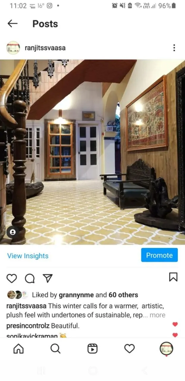 Patio in Ranjit's Svaasa Amritsar