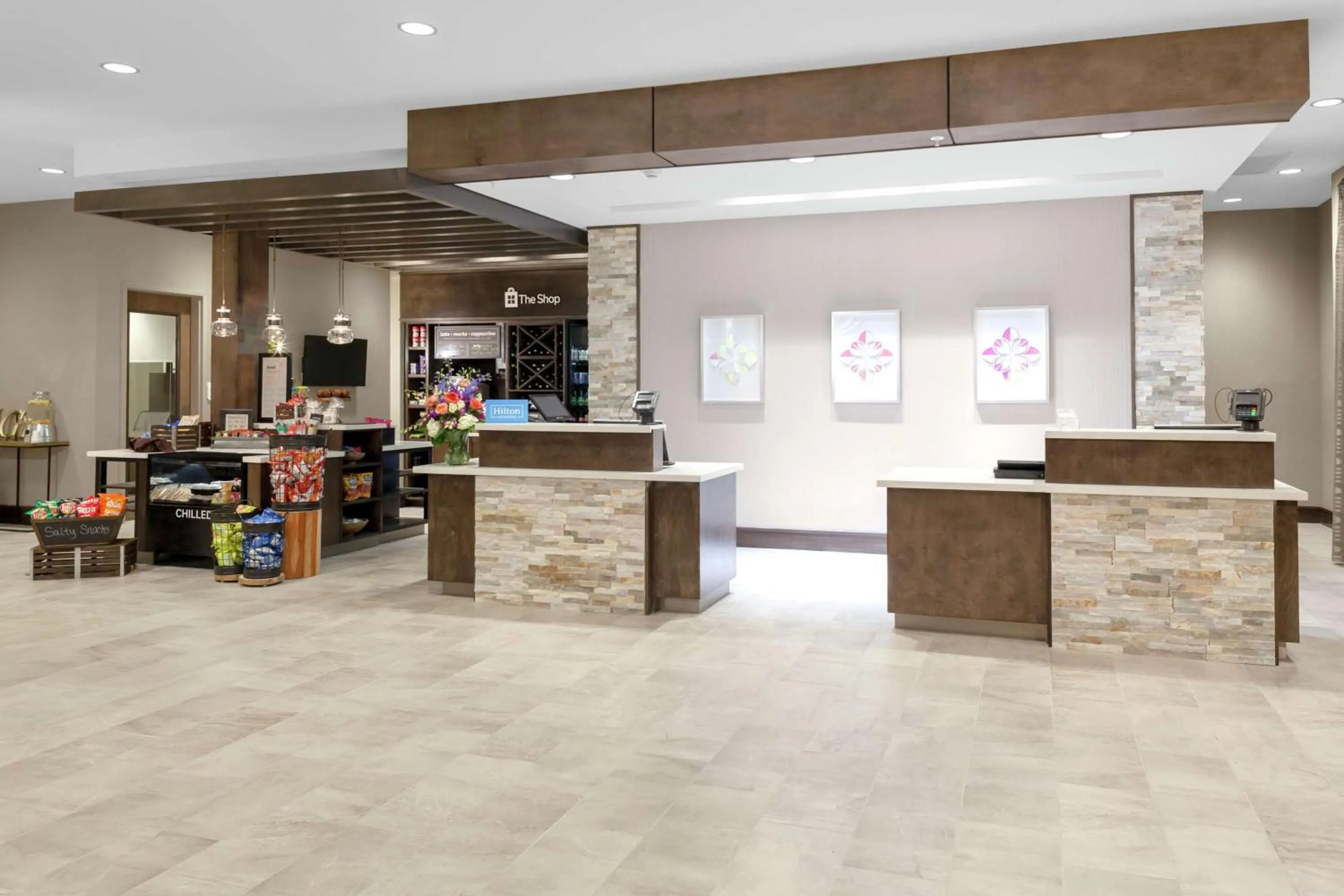 Lobby or reception in Hilton Garden Inn Waco