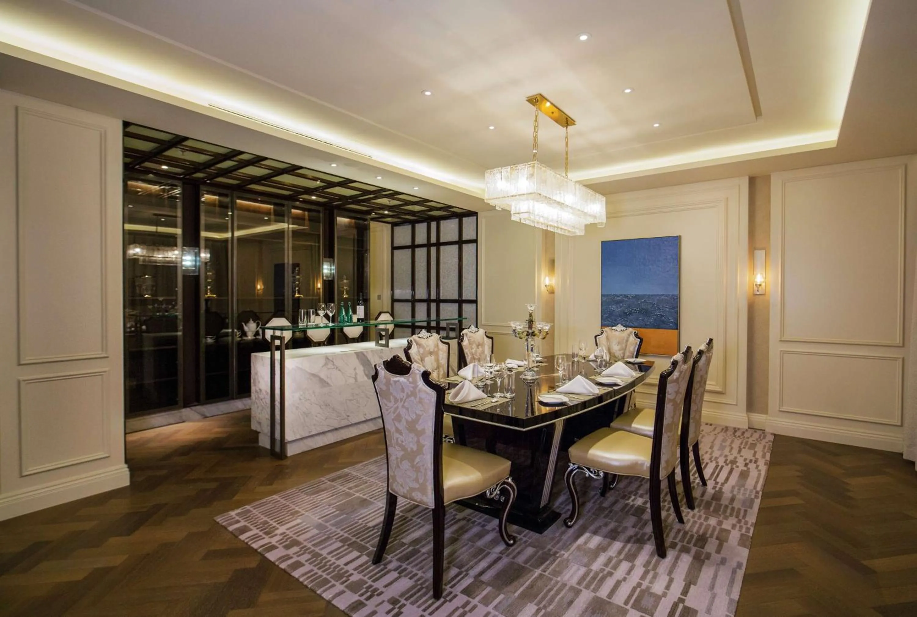 Restaurant/places to eat in Hilton Dalian Golden Pebble Beach Resort