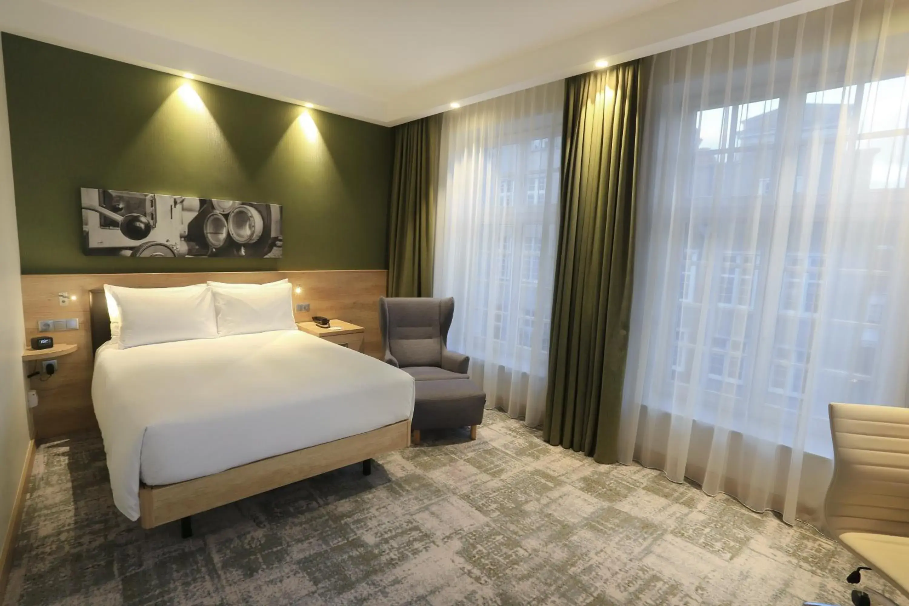 Bed in Hampton By Hilton Gdansk Old Town Bed in Hampton By Hilton Gdansk Old Town