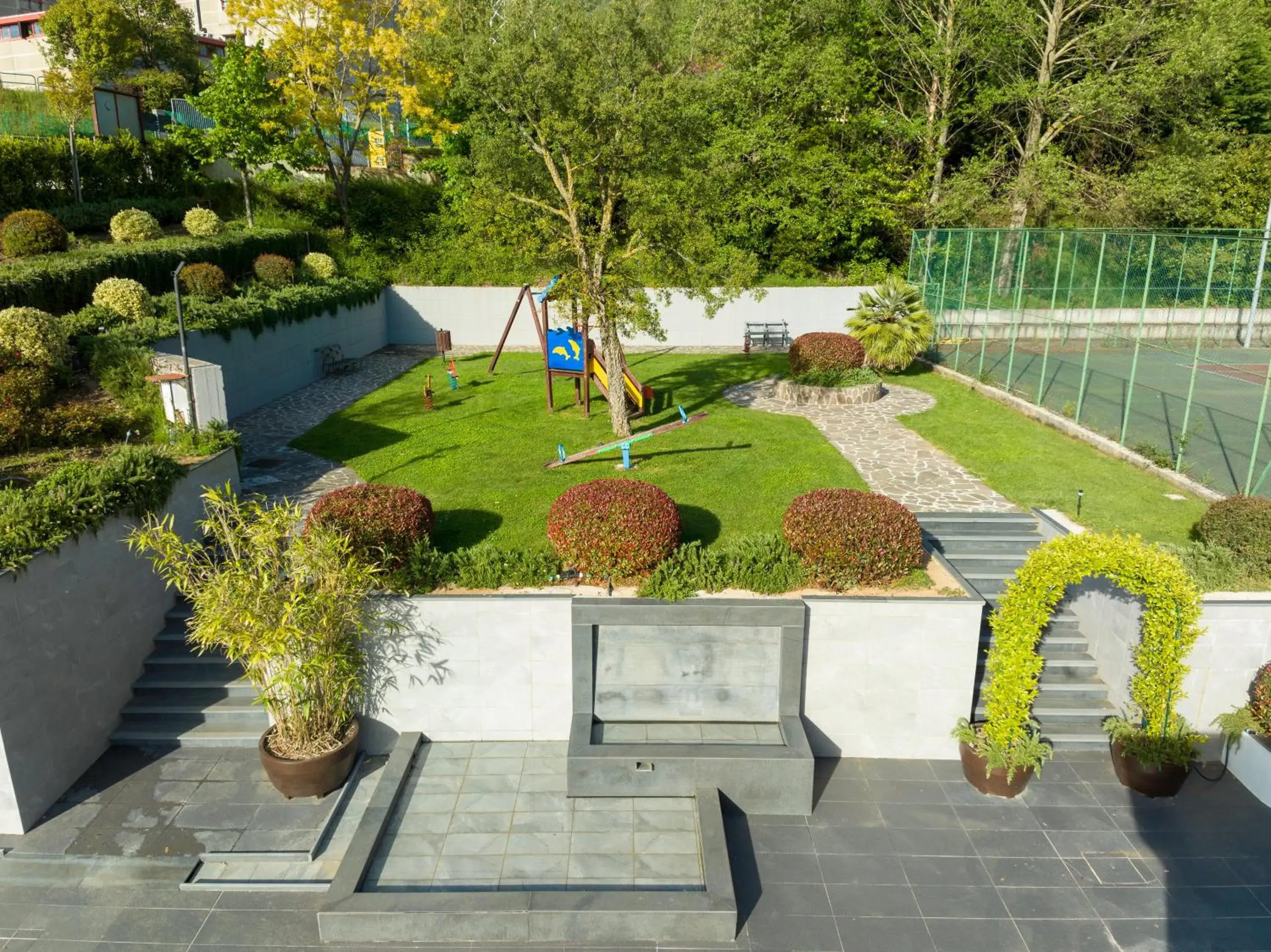 Garden view in Bhotel Garden view in Bhotel