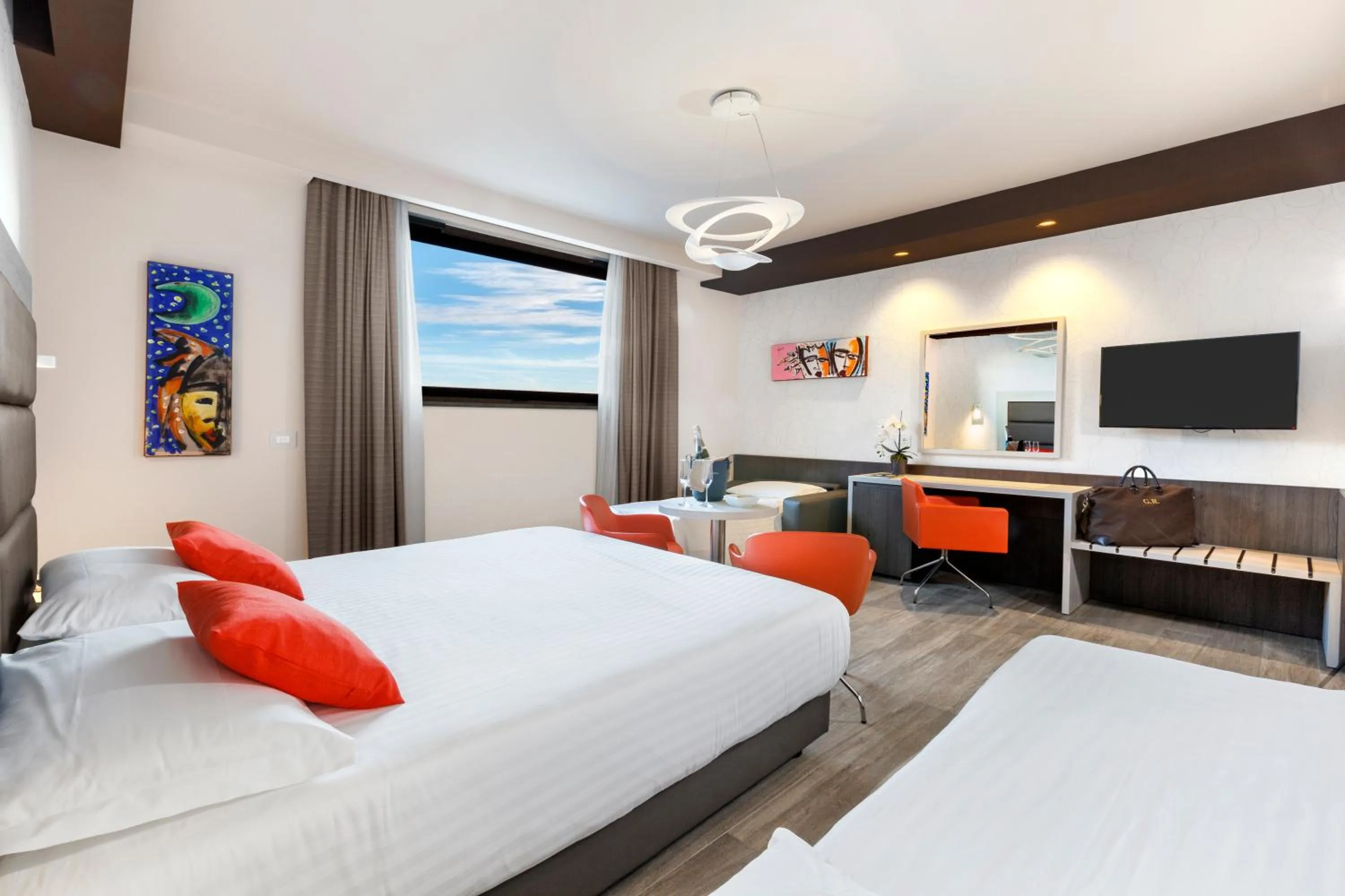 Photo of the whole room, Bed in Bhotel