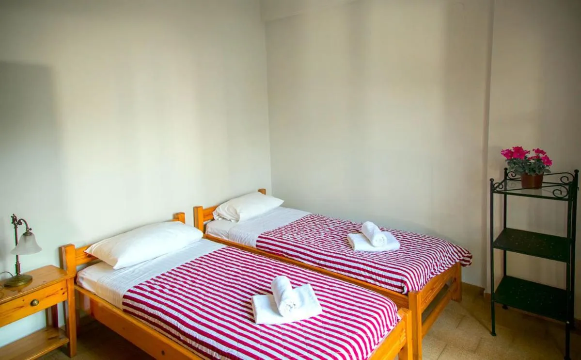 Bed in Villa Mikra Asia