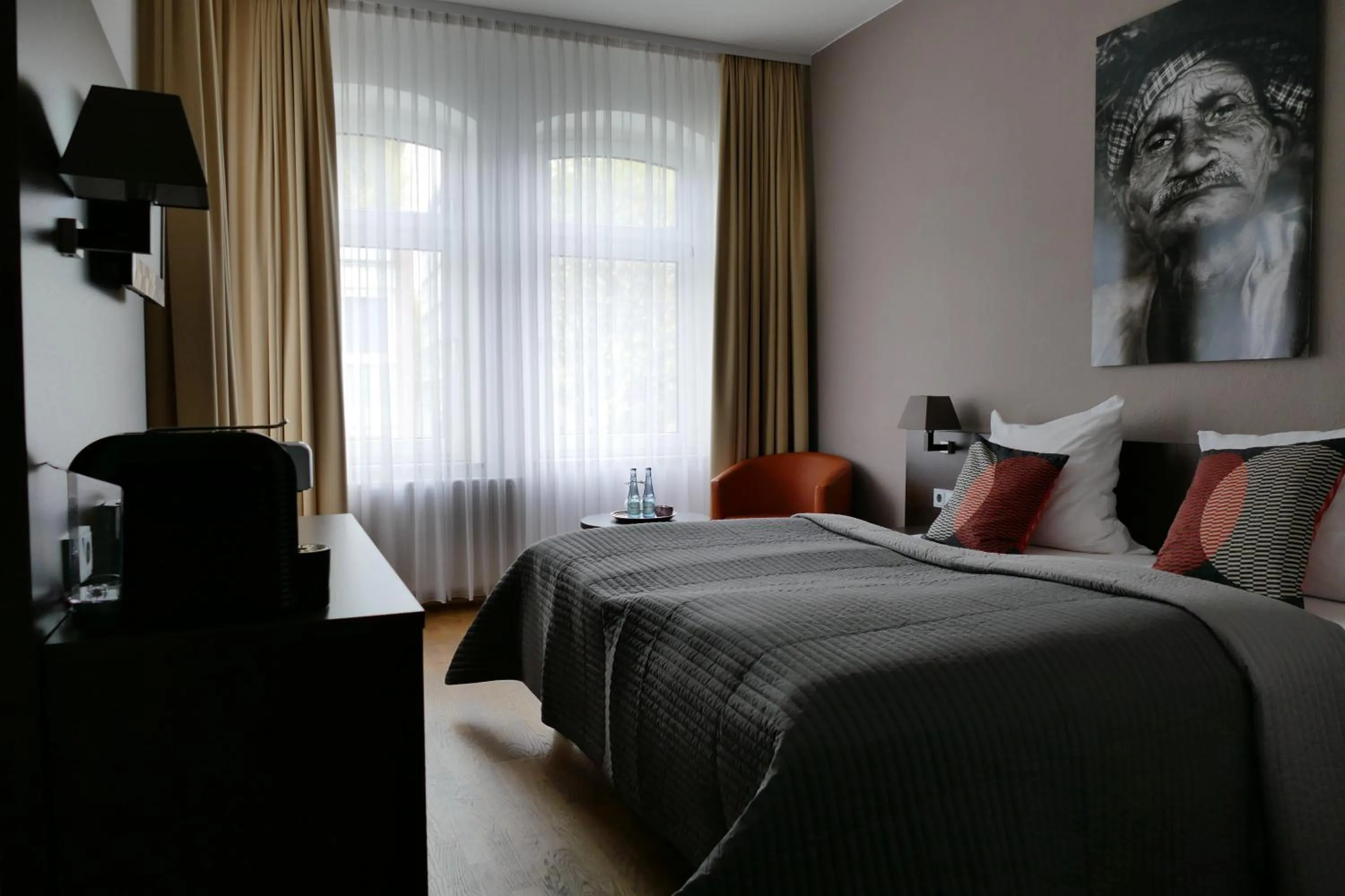 Bed in DAS Steeps Ihr Brauhaus und Hotel