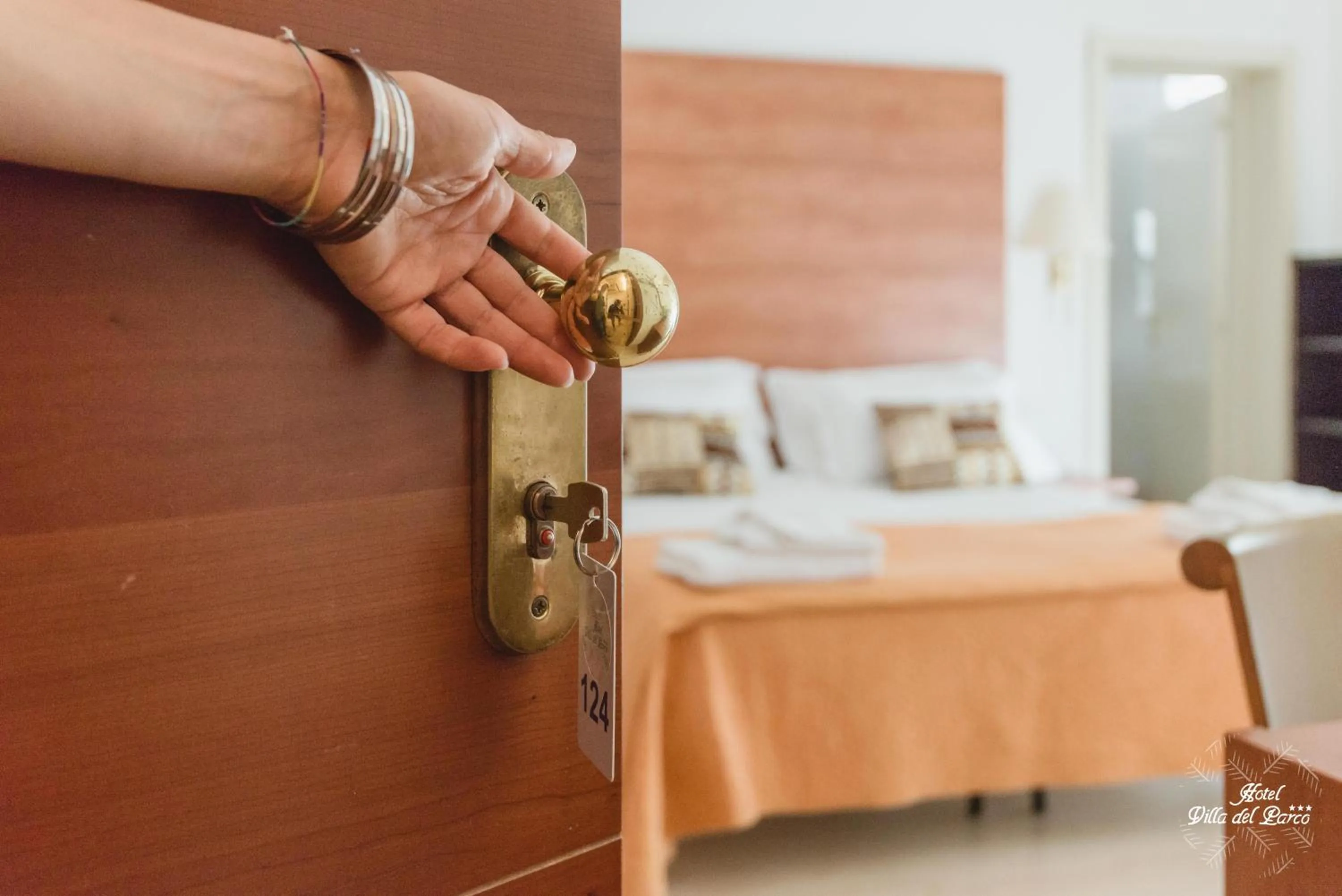 Bed in Hotel Villa del Parco