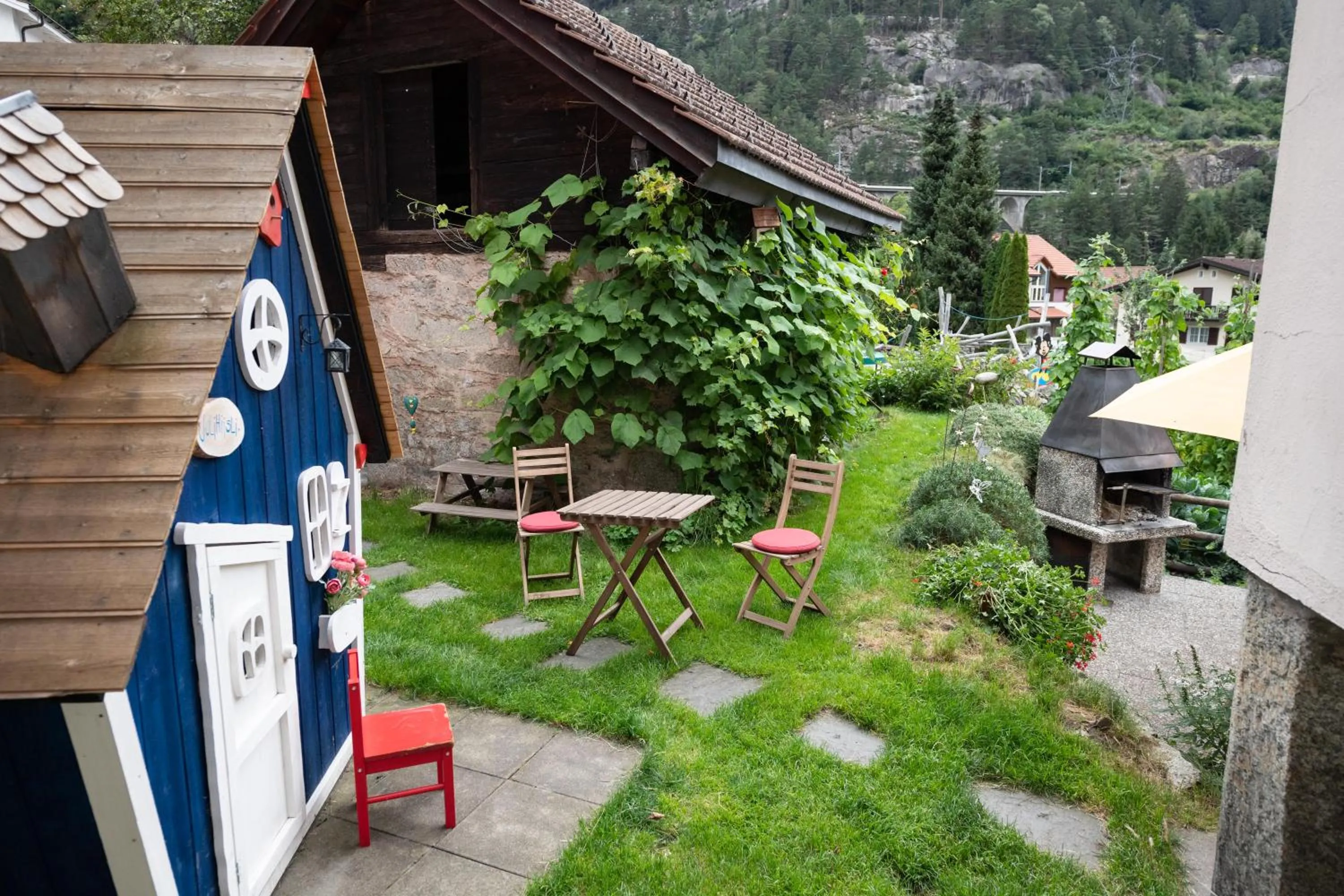 Garden view in Hotel Gerig
