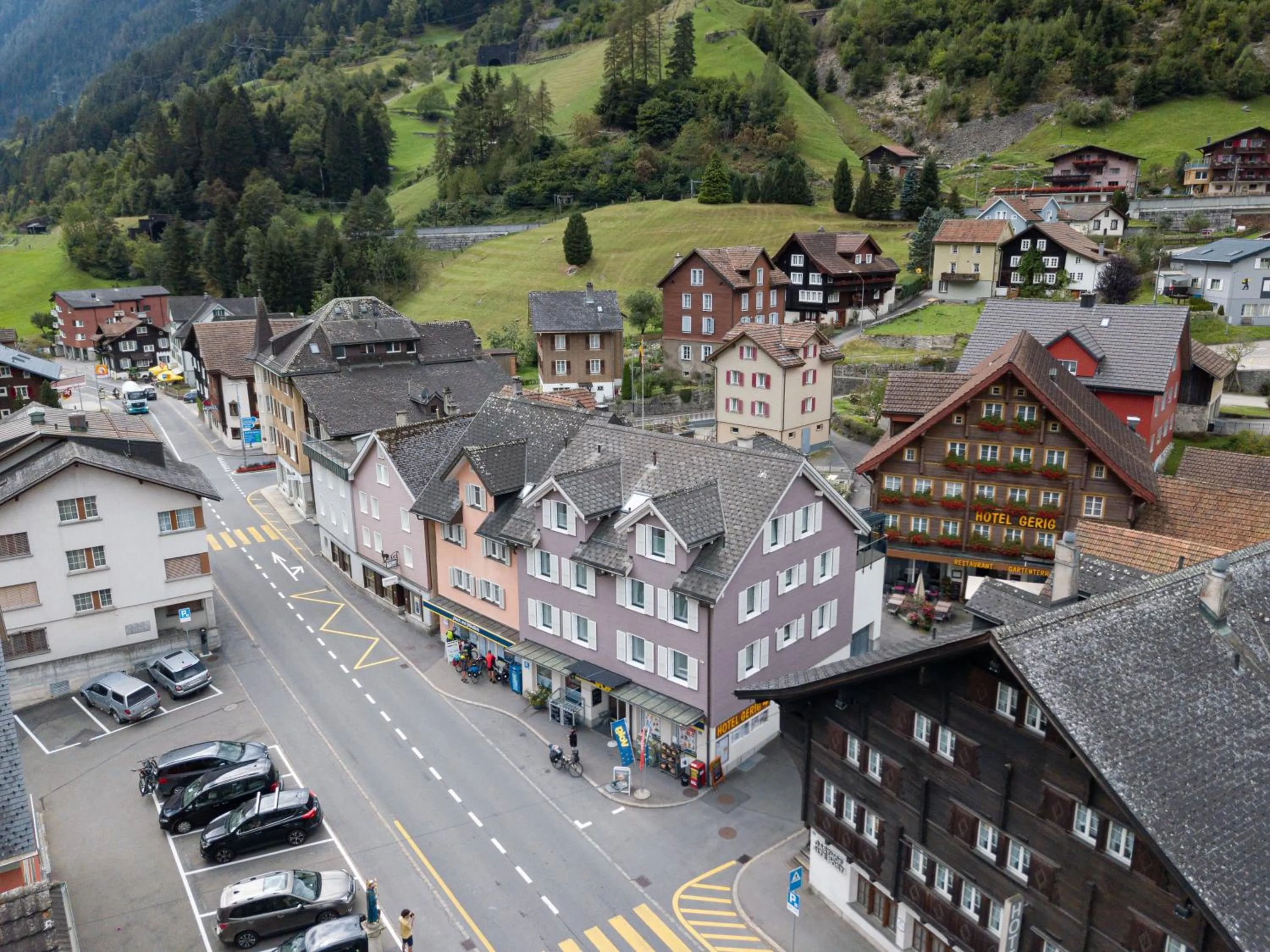 Bird's eye view in Hotel Gerig