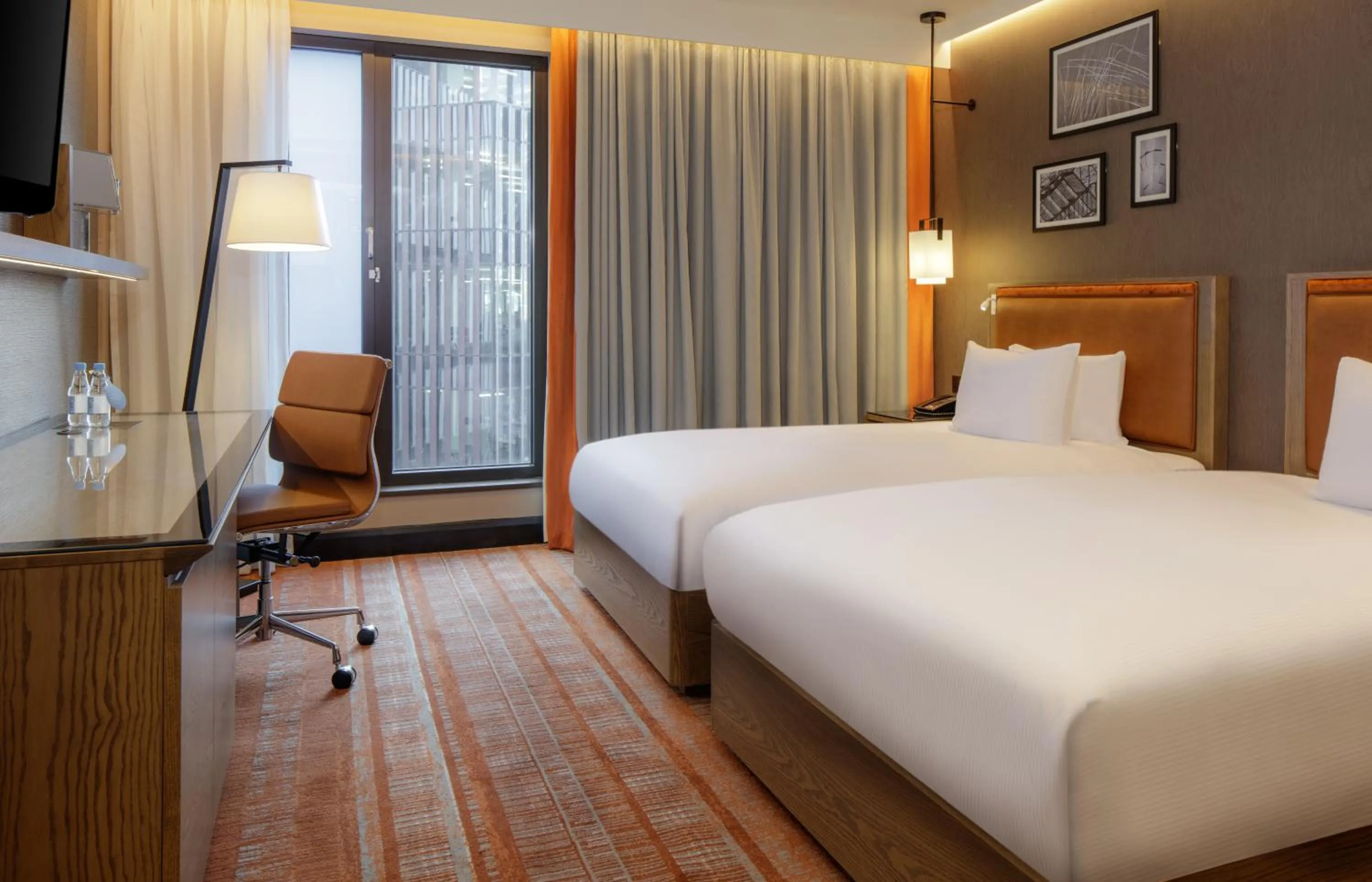 Bed in Hilton London Tower Bridge