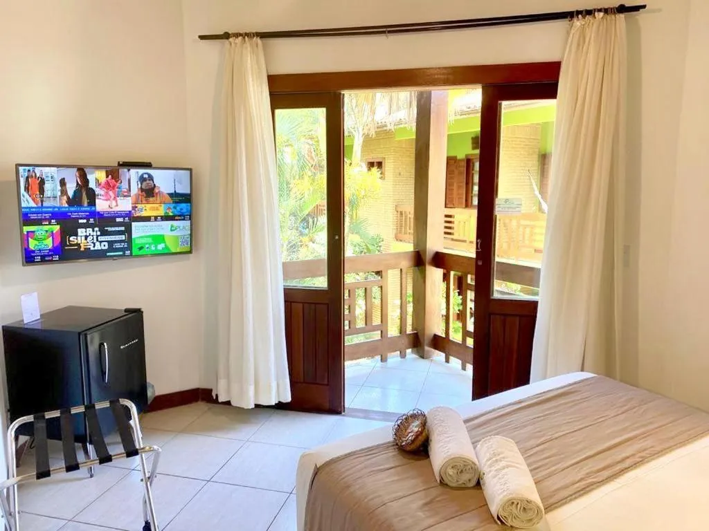 TV and multimedia, Bed in Pousada Abaré